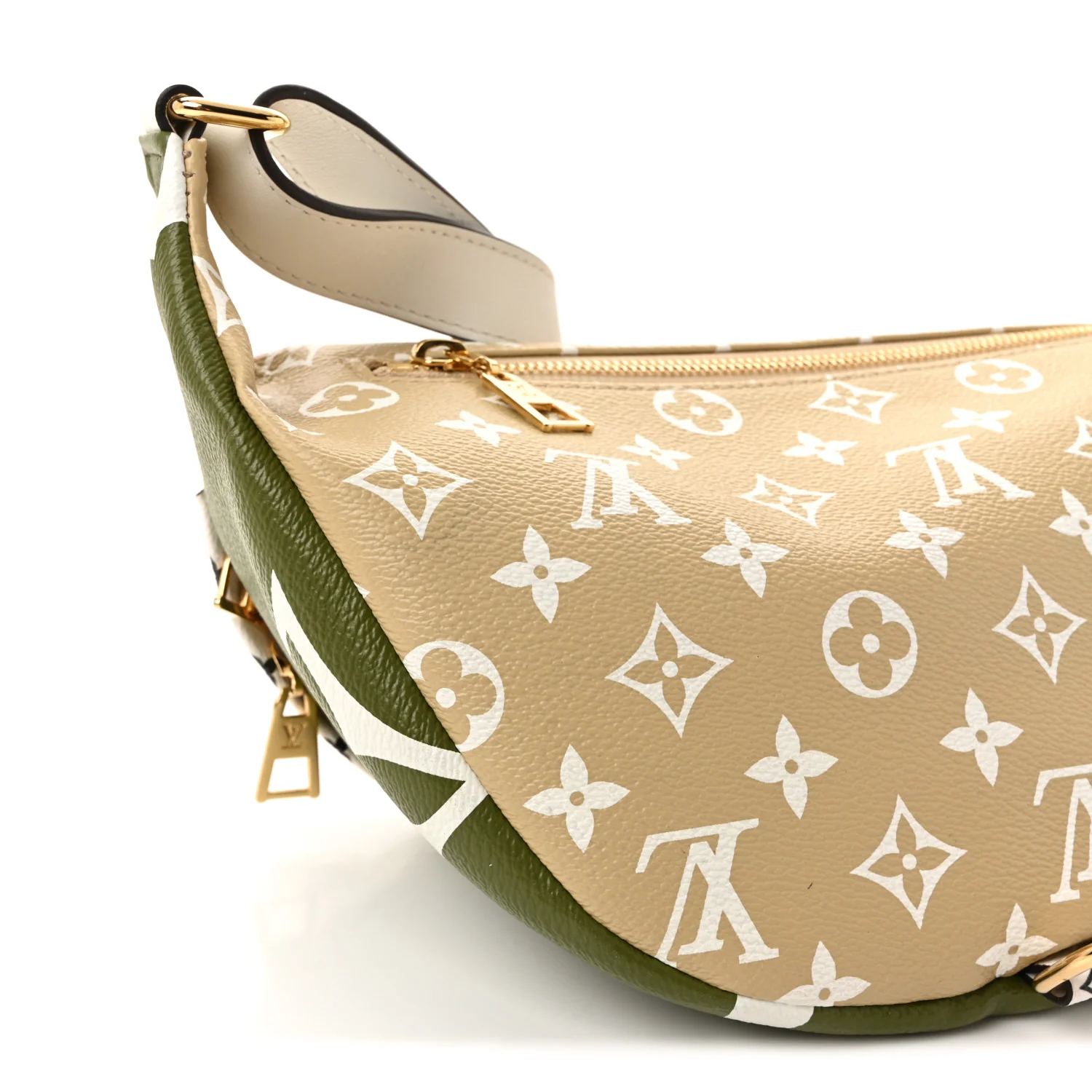 Monogram Giant Bumbag Kaki Beige - Image 8