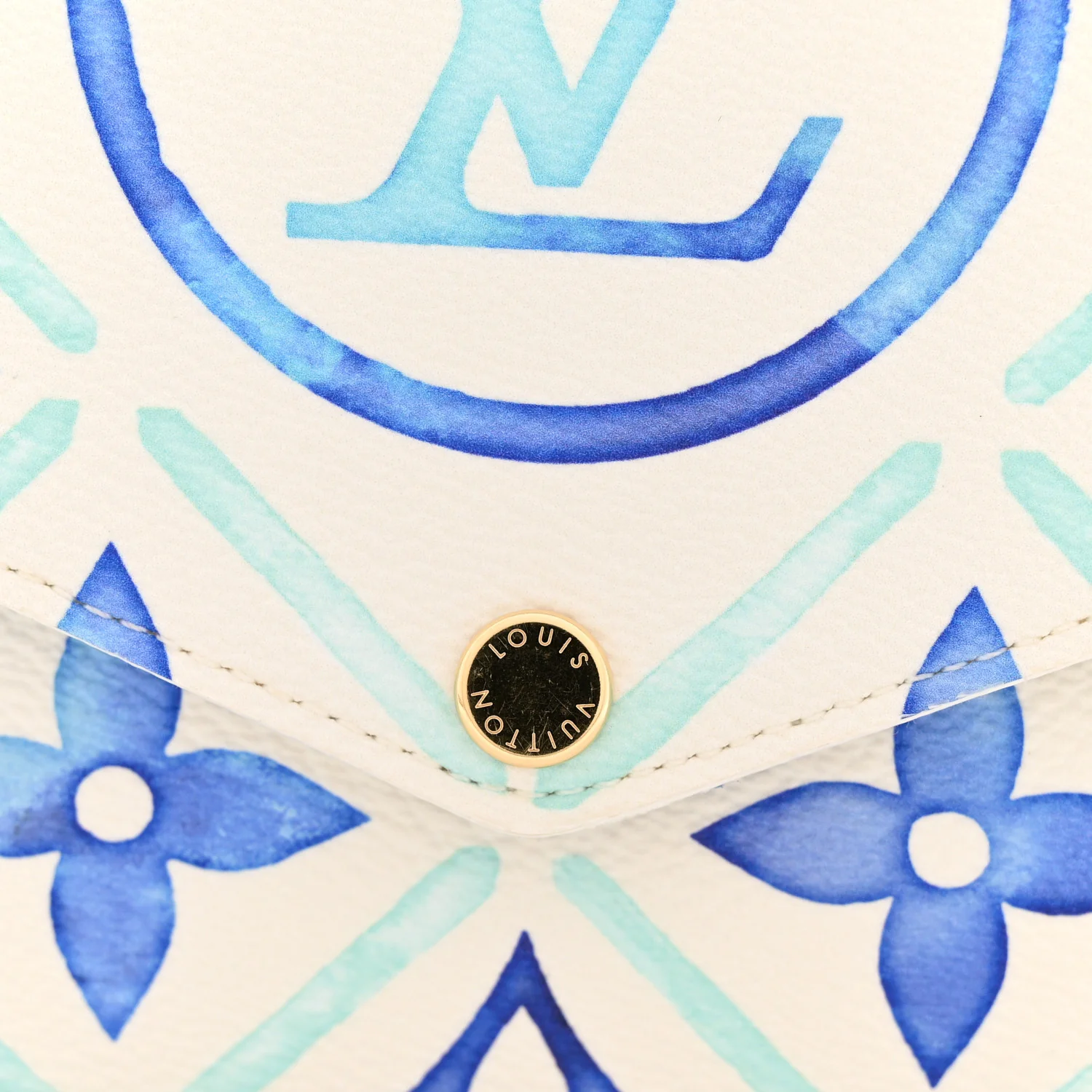 Monogram Giant By The Pool 2.0 Felicie Pochette Chain Wallet Lagoon Blue - Image 11