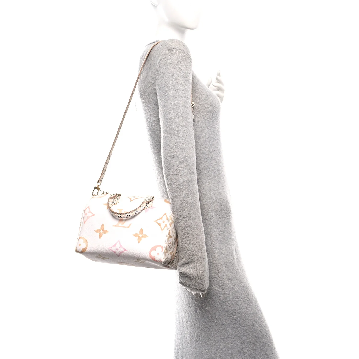Monogram Giant By The Pool 2.0 Speedy Bandouliere 25 Beige - Image 2