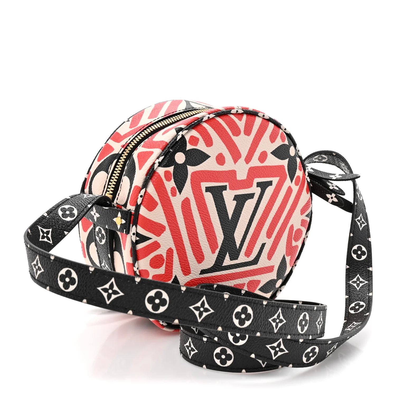 Monogram Giant Crafty Boite Chapeau Souple PM Creme Rouge Black - Image 3