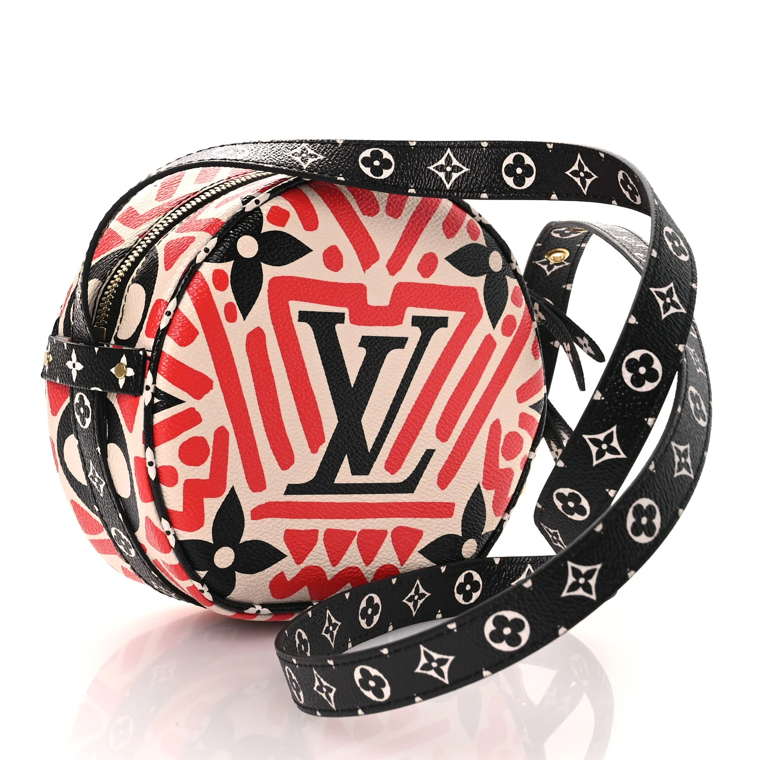 Monogram Giant Crafty Boite Chapeau Souple PM Creme Rouge Black - Image 4