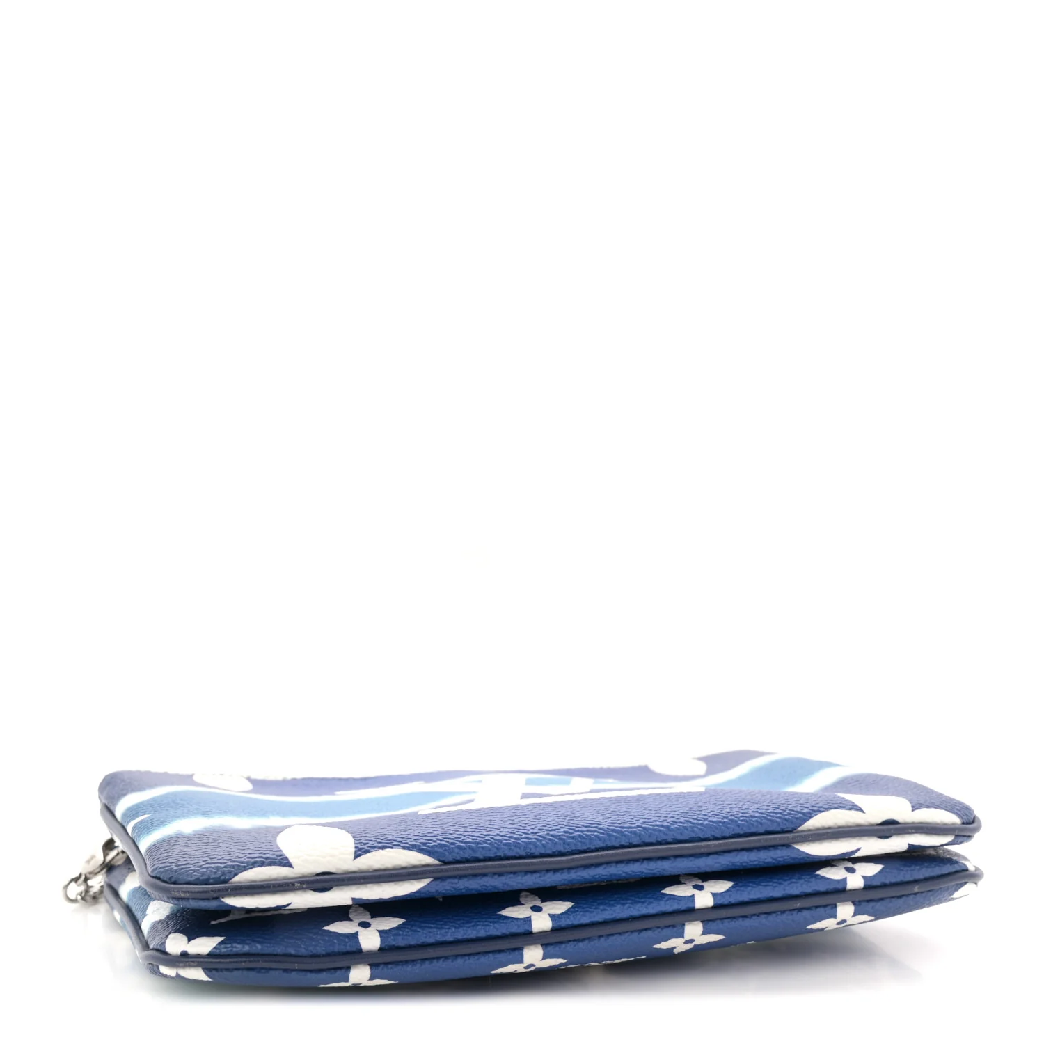 Monogram Giant Escale Double Zip Pochette Blue - Image 4