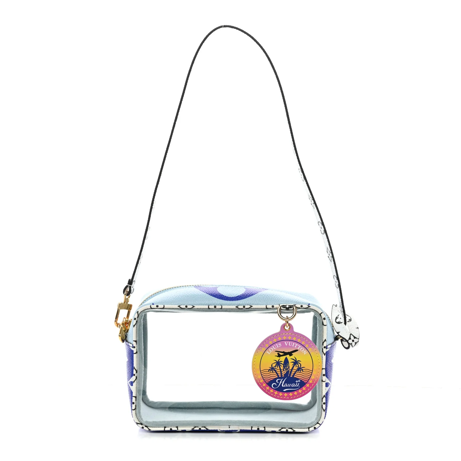 Monogram Giant Hawaii Beach Pouch Blue