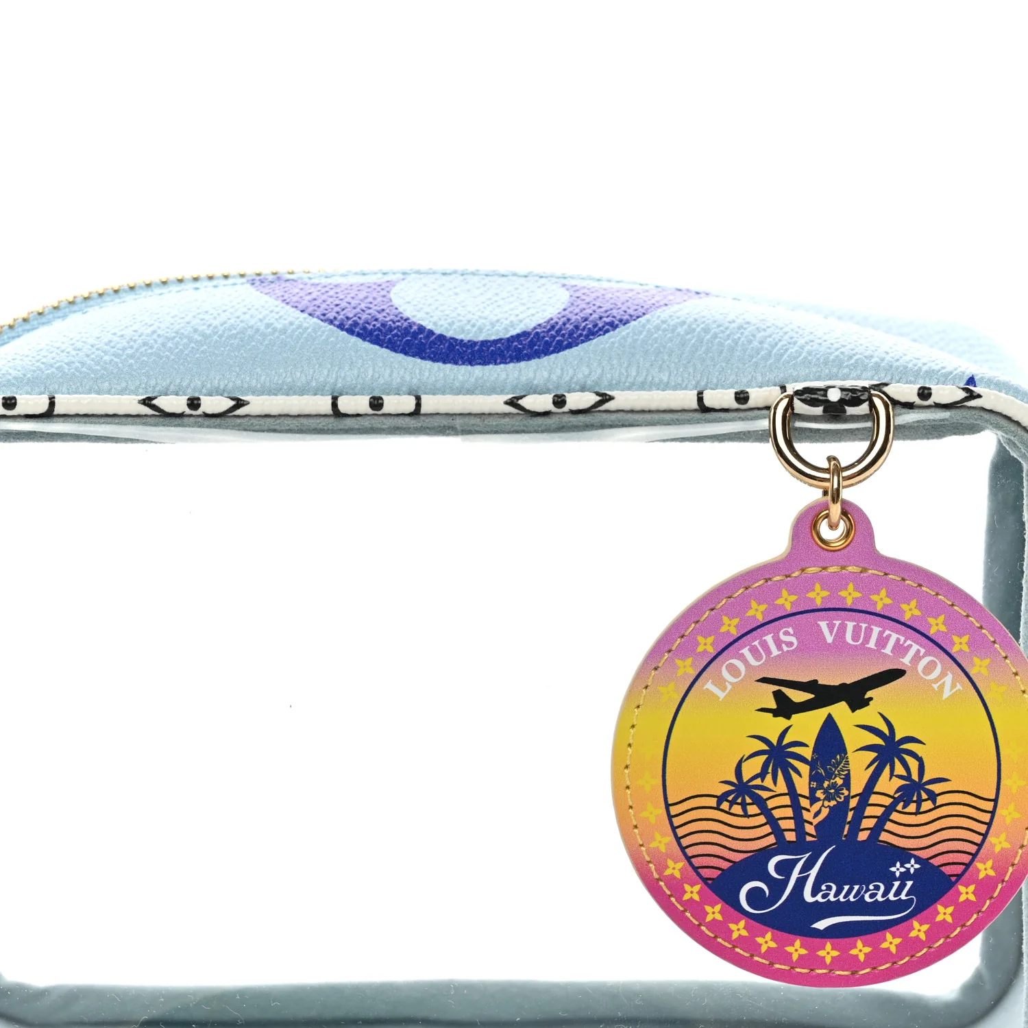 Monogram Giant Hawaii Beach Pouch Blue - Image 7