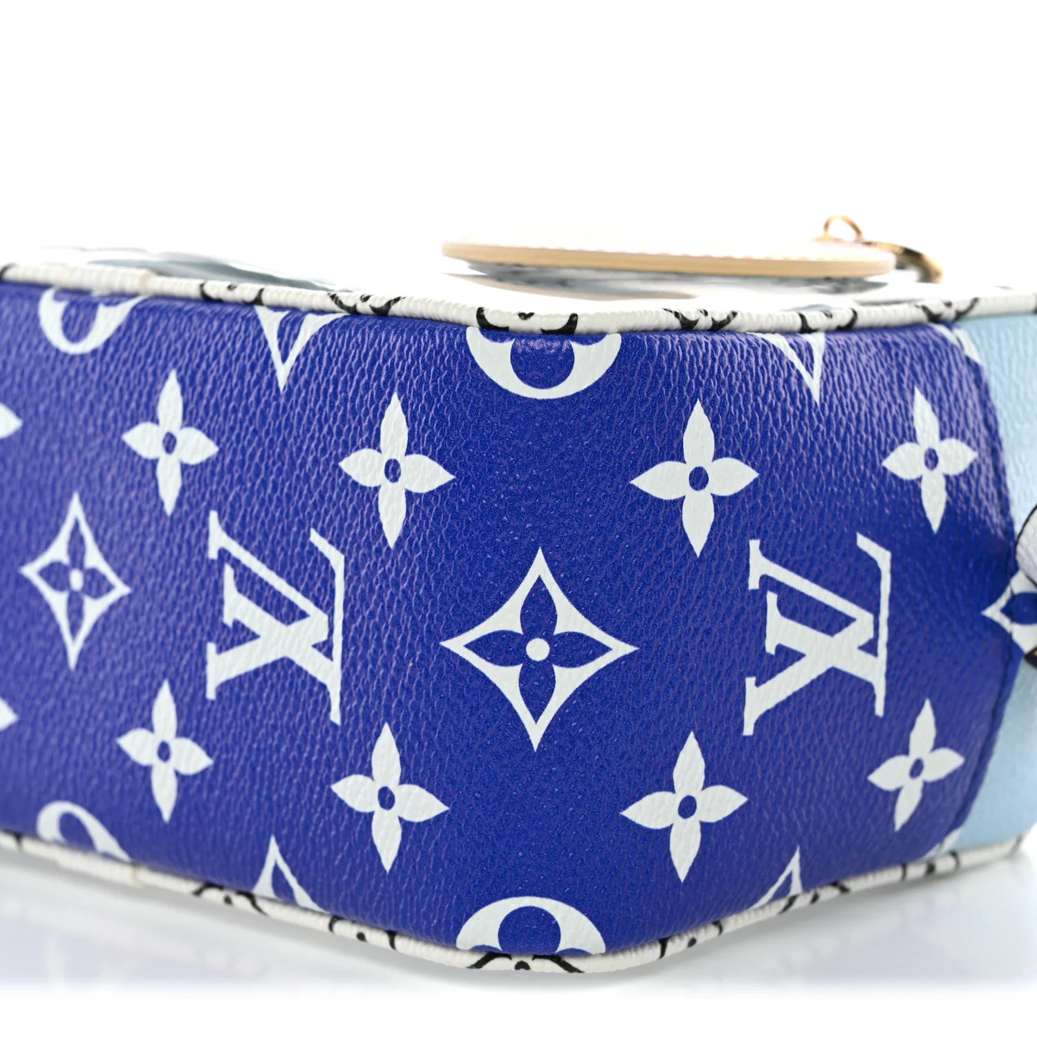 Monogram Giant Hawaii Beach Pouch Blue - Image 9