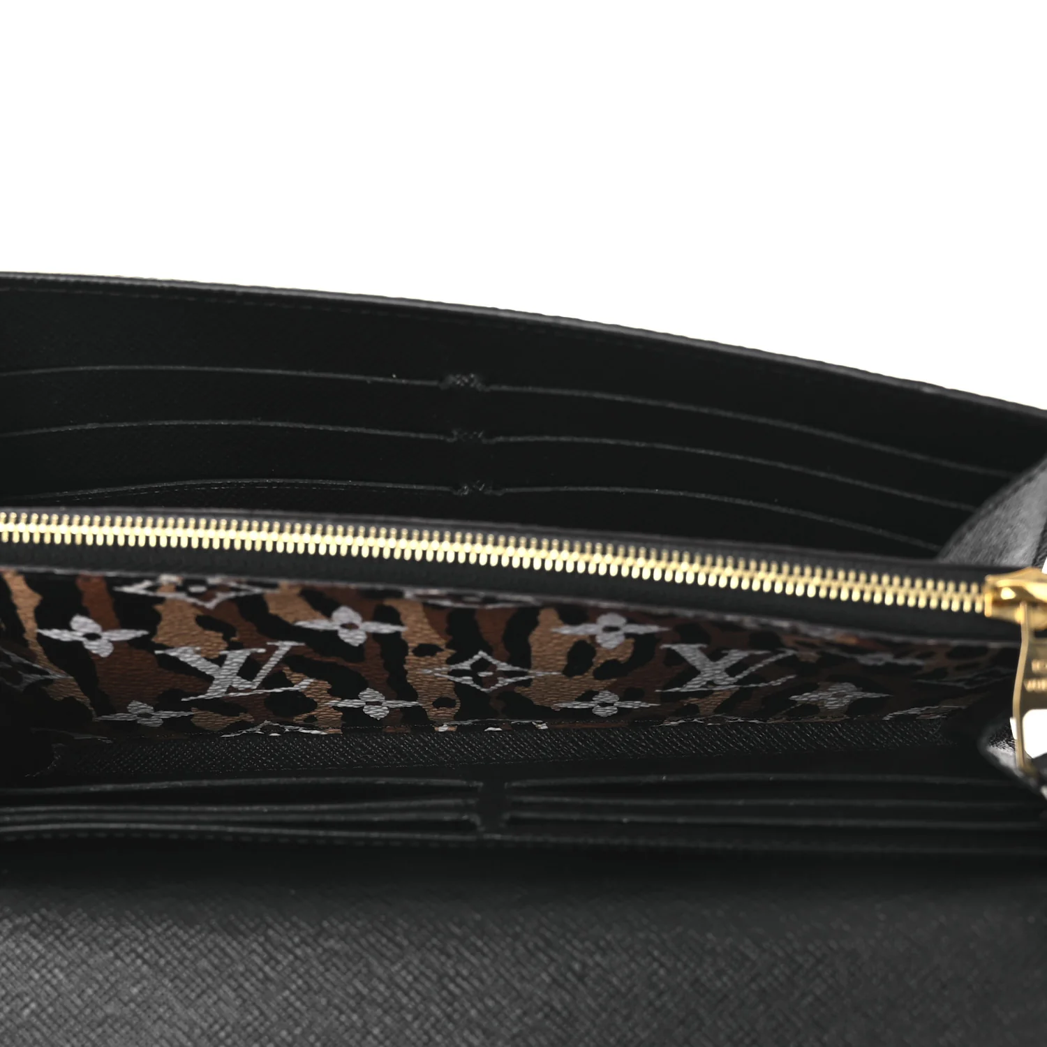 Monogram Giant Jungle Sarah Wallet Black - Image 5