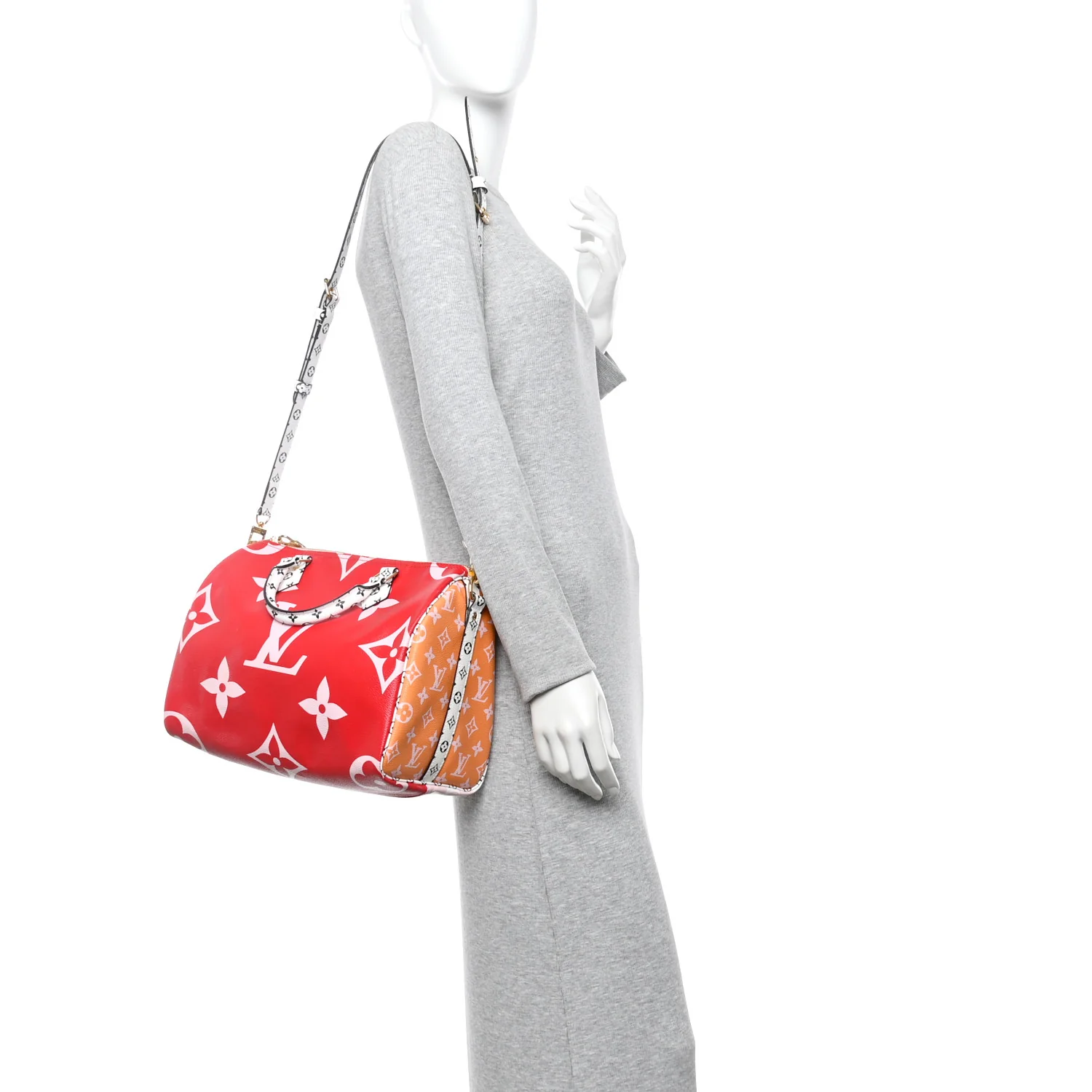 Monogram Giant Speedy Bandouliere 30 Rouge - Image 2