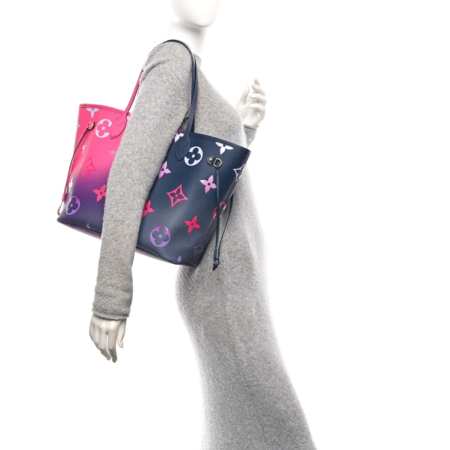 Monogram Giant Spring In The City Neverfull MM Midnight Fuchsia - Image 2