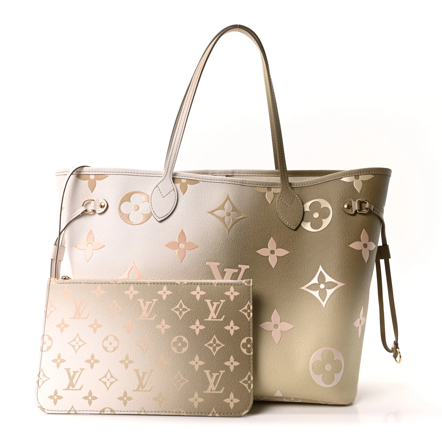 Monogram Giant Spring In The City Neverfull MM Sunset Kaki - Image 3
