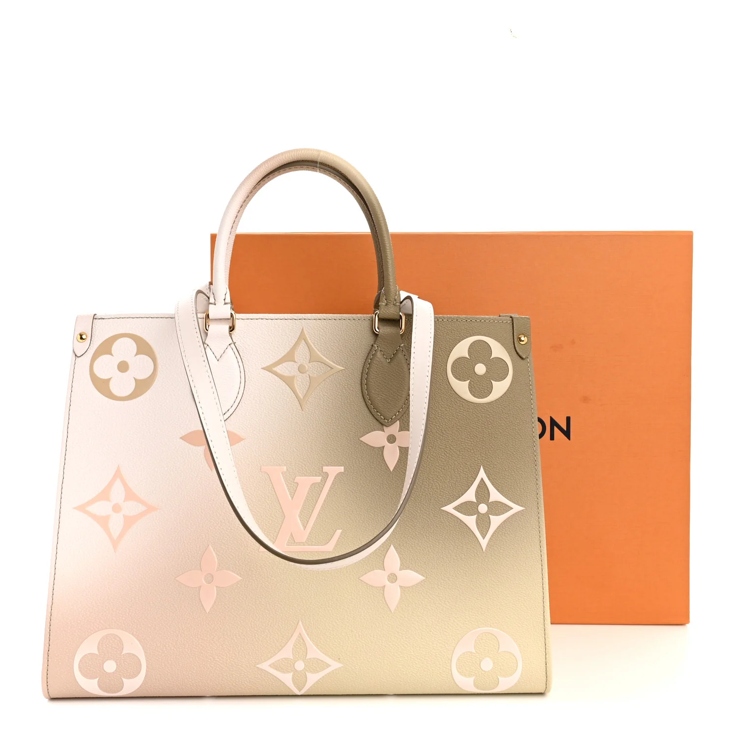 Monogram Giant Spring In The City Onthego MM Sunset Kaki - Image 10