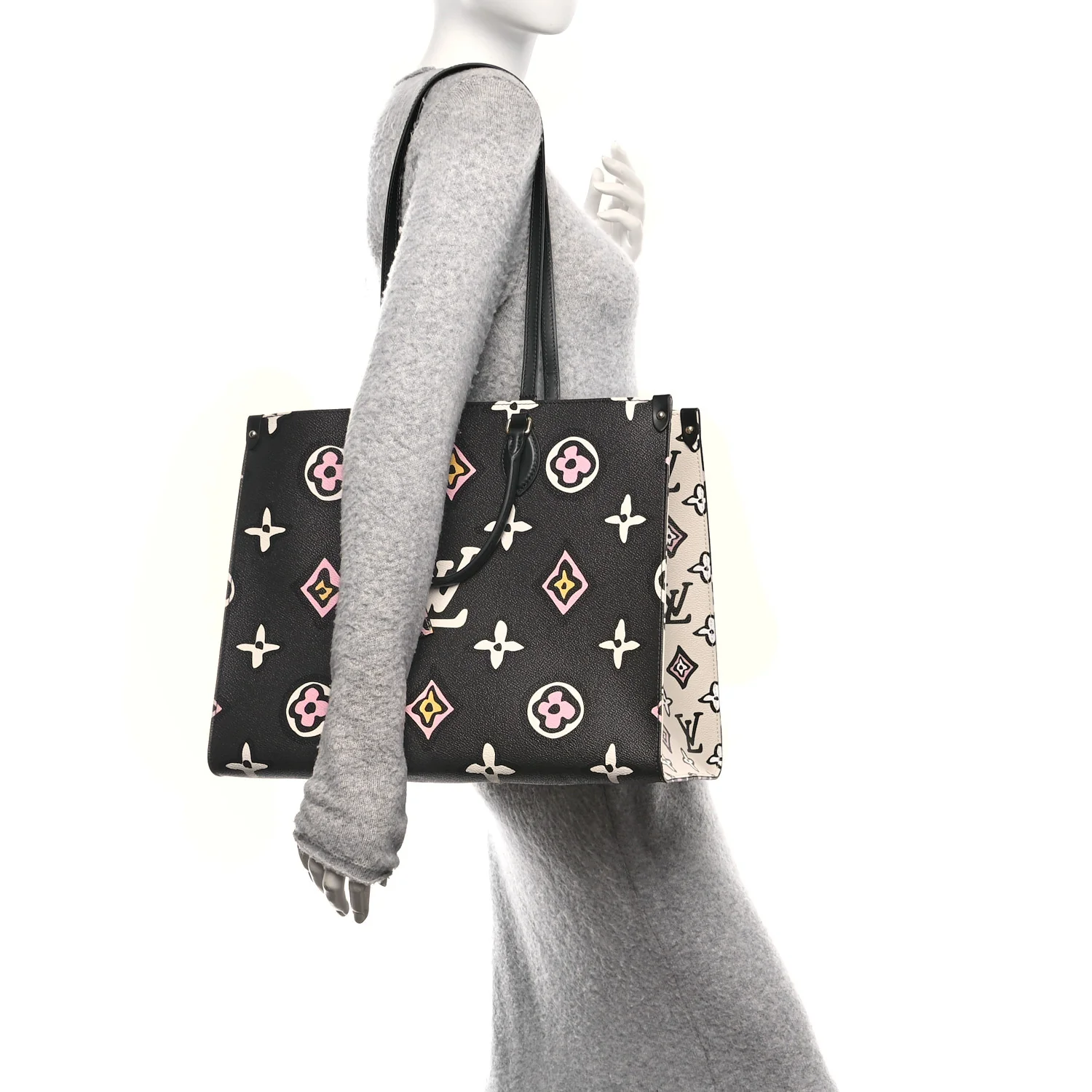 Monogram Giant Wild At Heart Onthego GM Black - Image 3