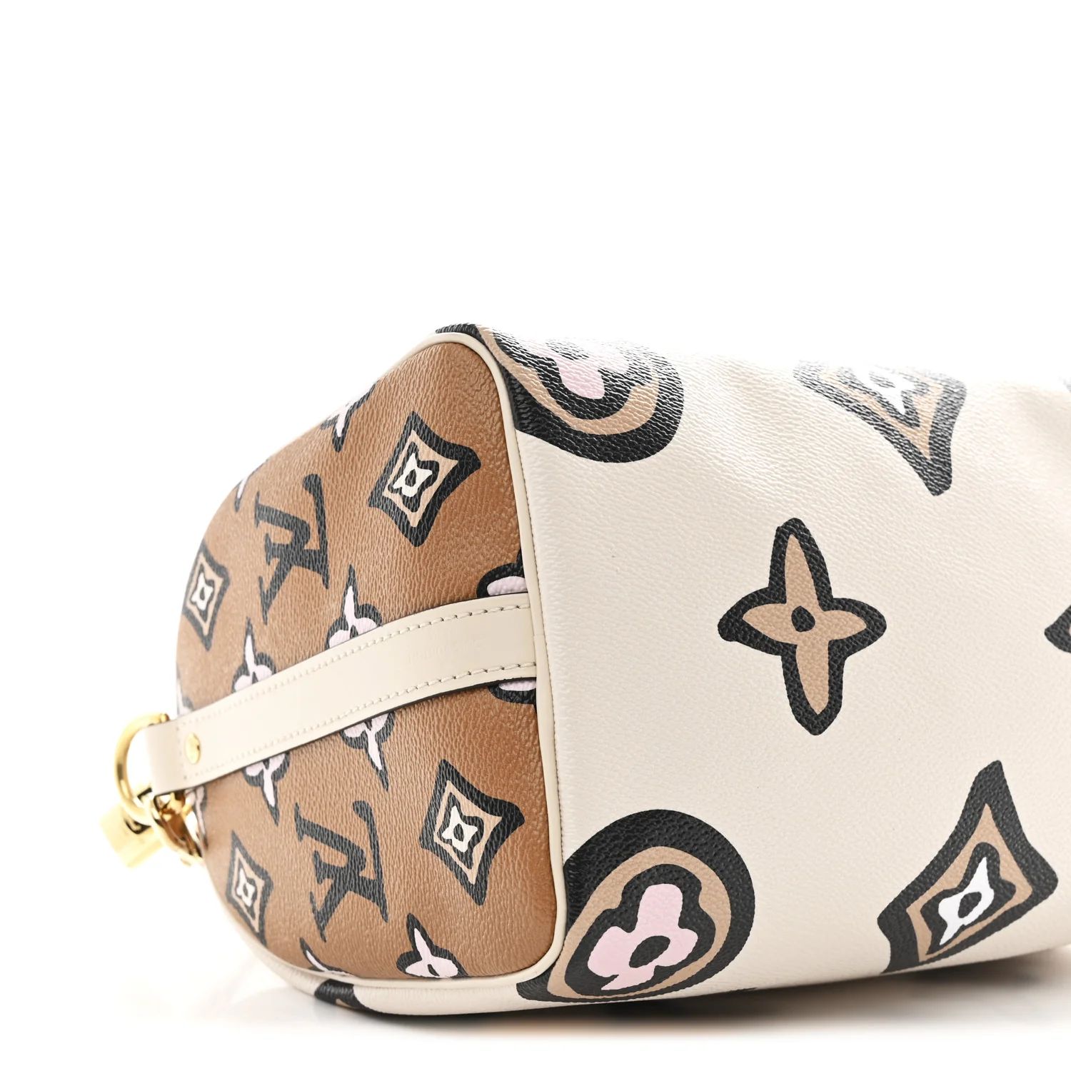 Monogram Giant Wild At Heart Speedy Bandouliere 25 Creme - Image 8