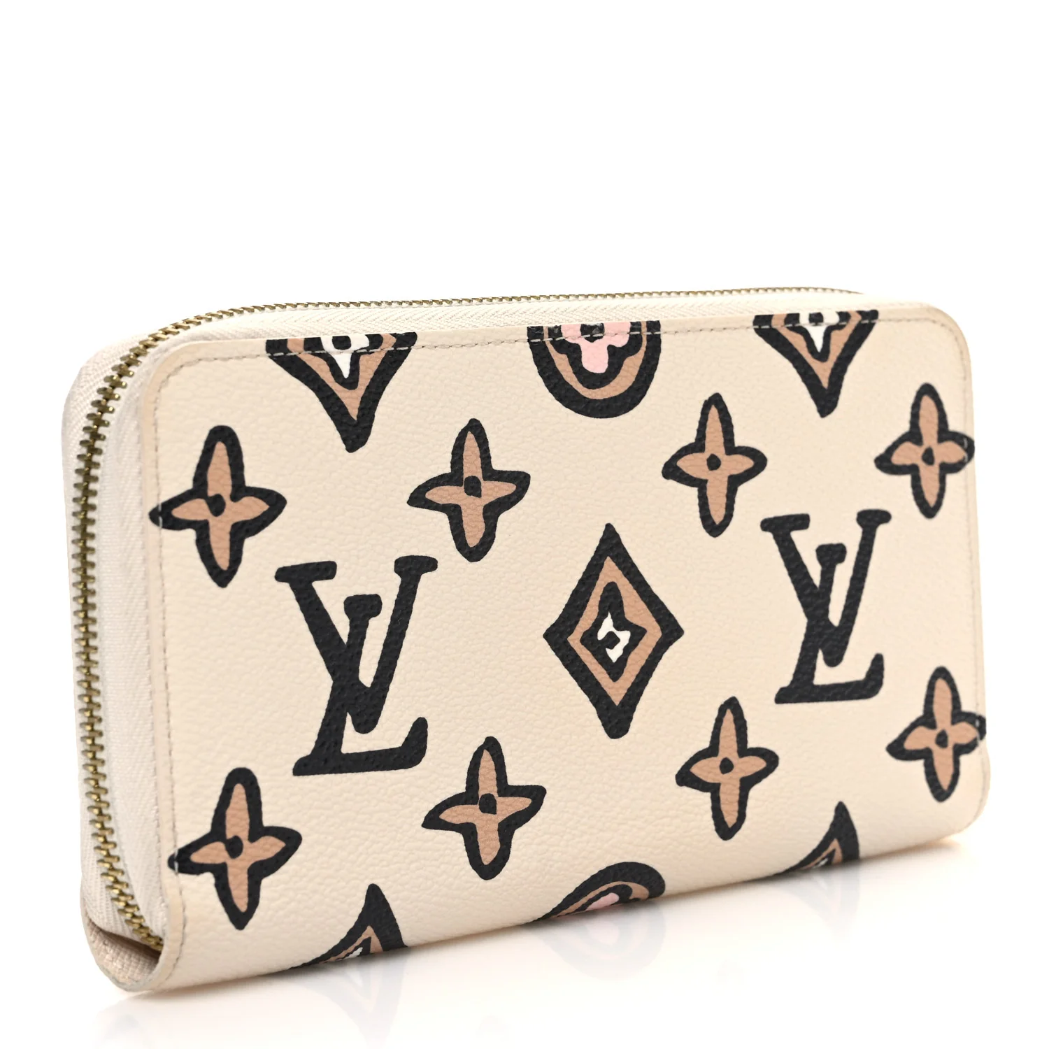 Monogram Giant Wild At Heart Zippy Wallet Creme - Image 3