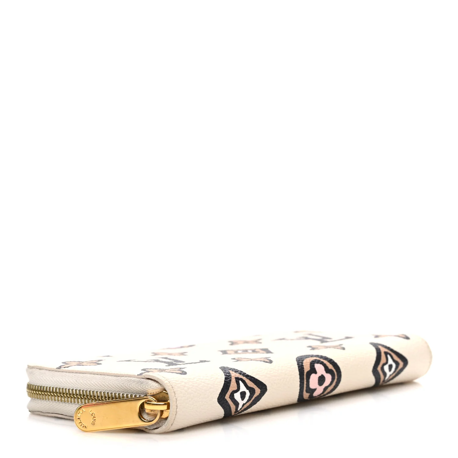 Monogram Giant Wild At Heart Zippy Wallet Creme - Image 4