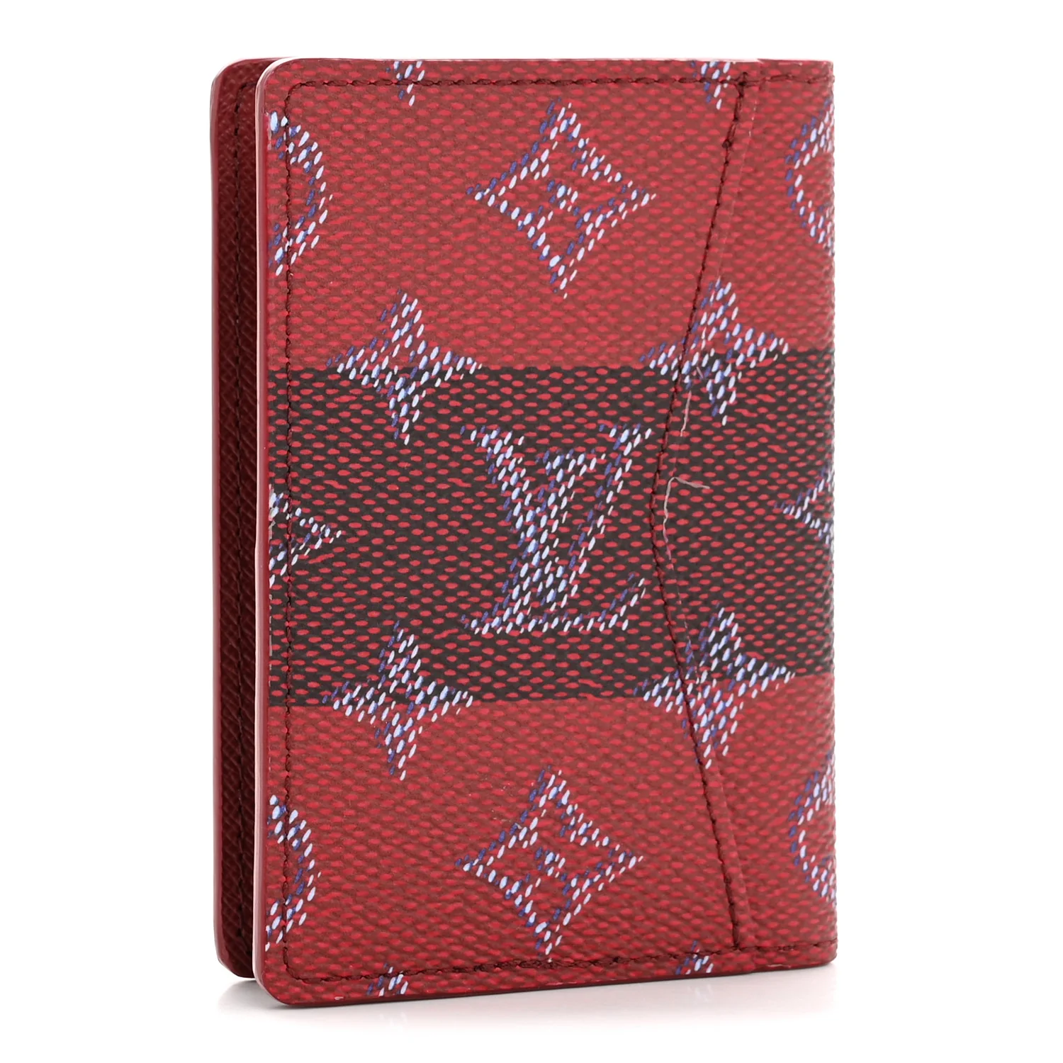Monogram Heritage Pocket Organizer Red Stripes - Image 3
