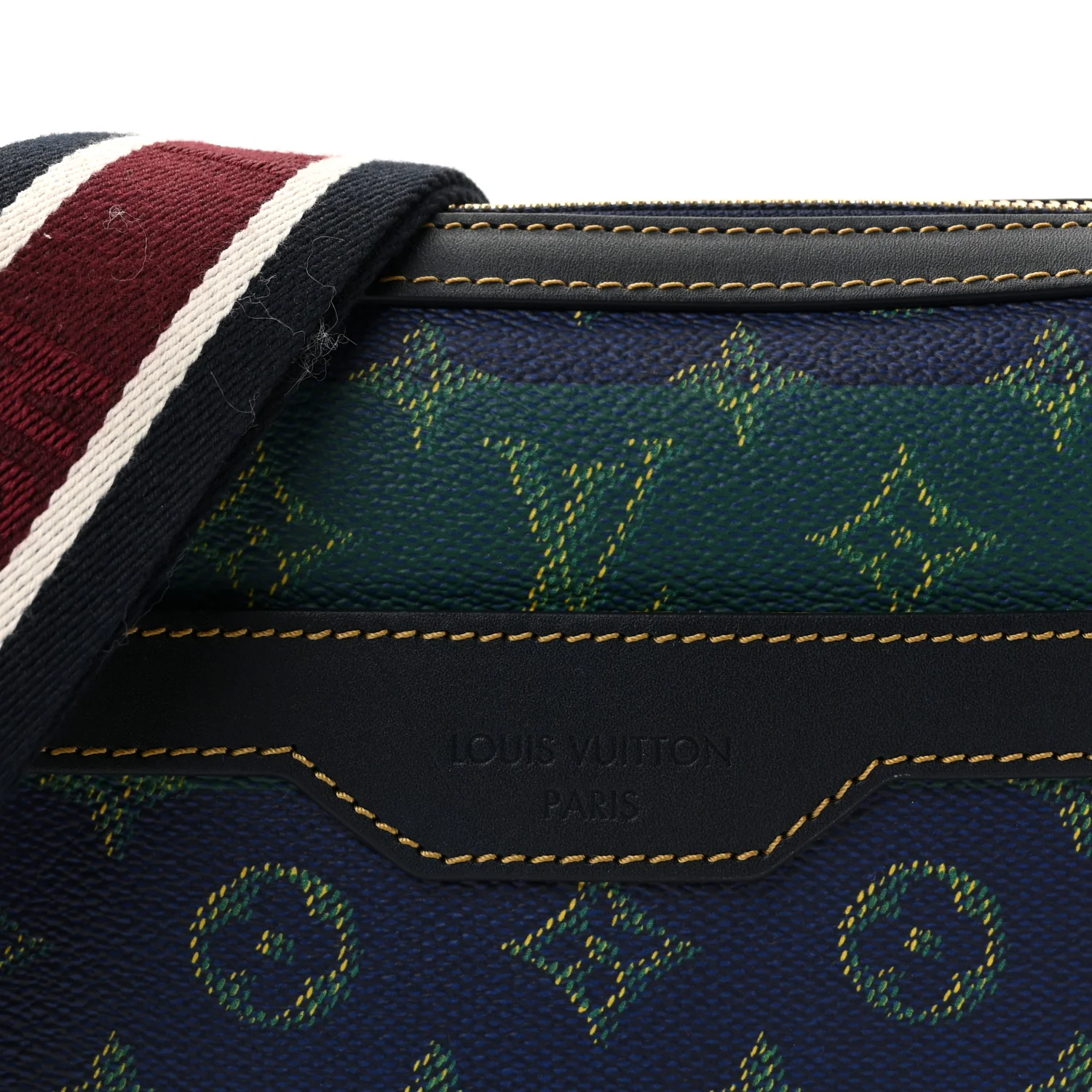 Monogram Heritage Stripes Trio Messenger Blue - Image 8