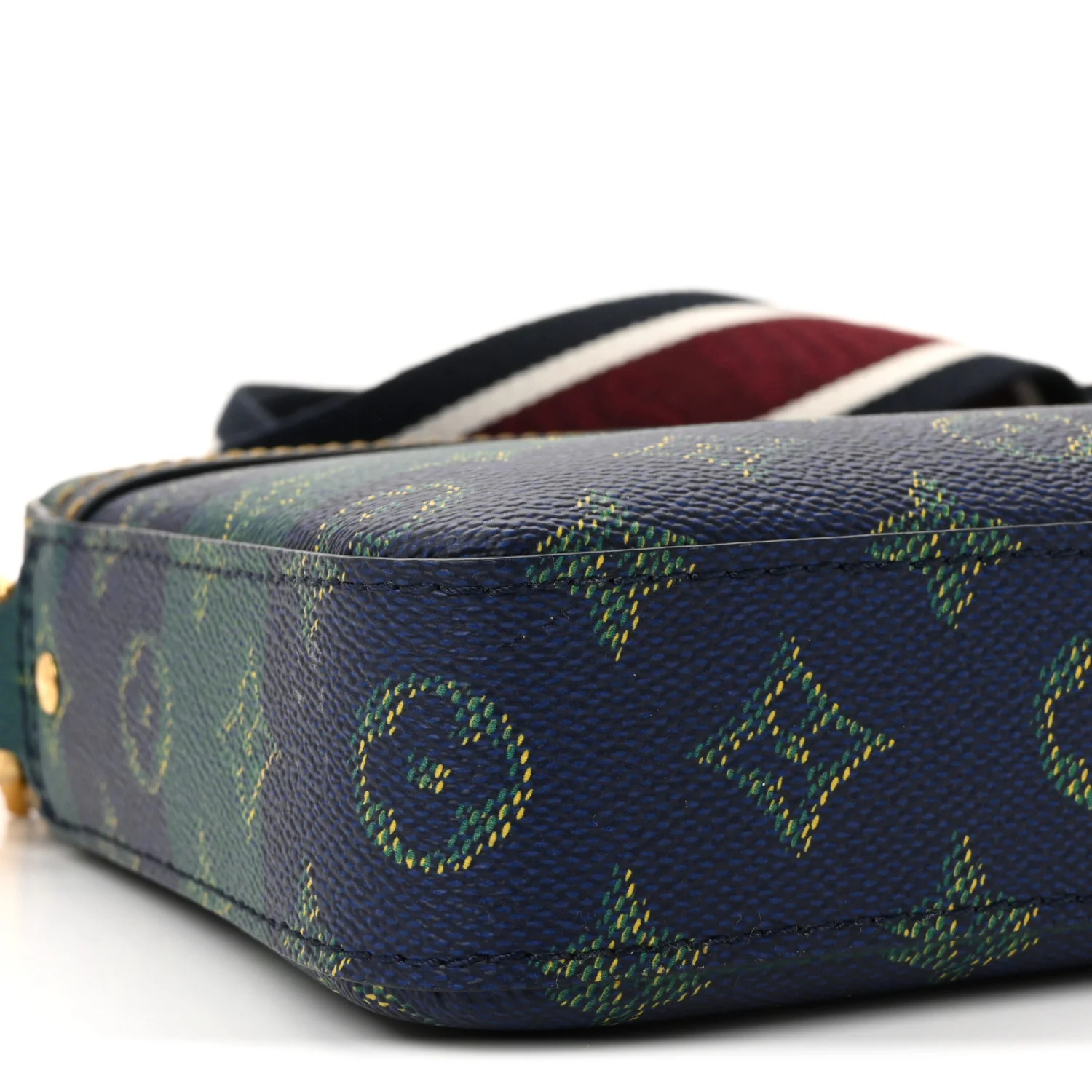Monogram Heritage Stripes Trio Messenger Blue - Image 9