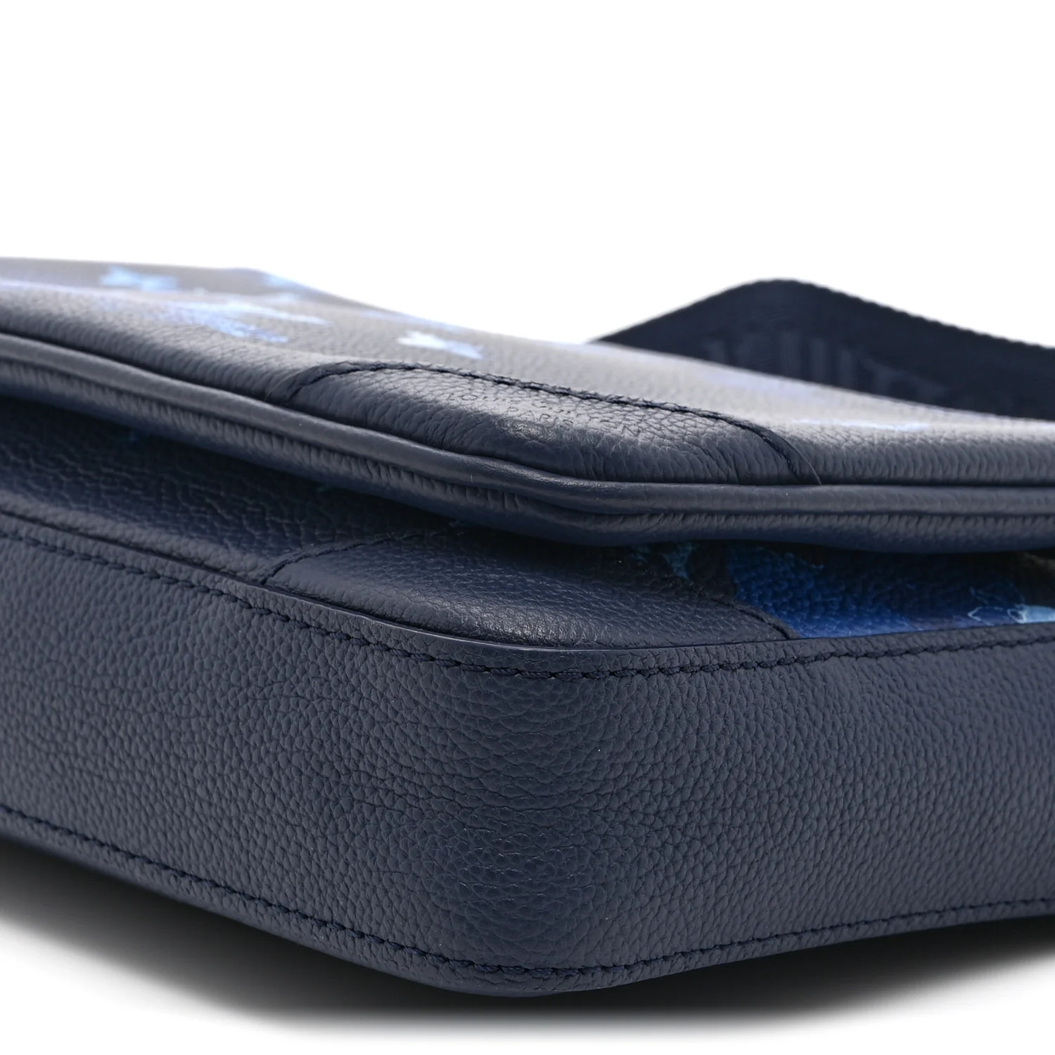 Monogram Ink Watercolor Trio Messenger Bag Blue - Image 10