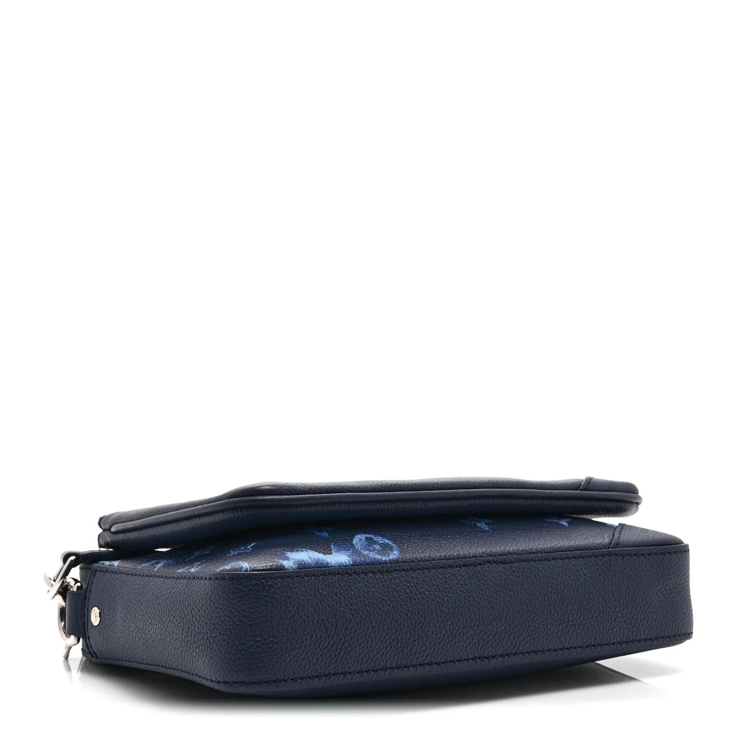 Monogram Ink Watercolor Trio Messenger Bag Blue - Image 4