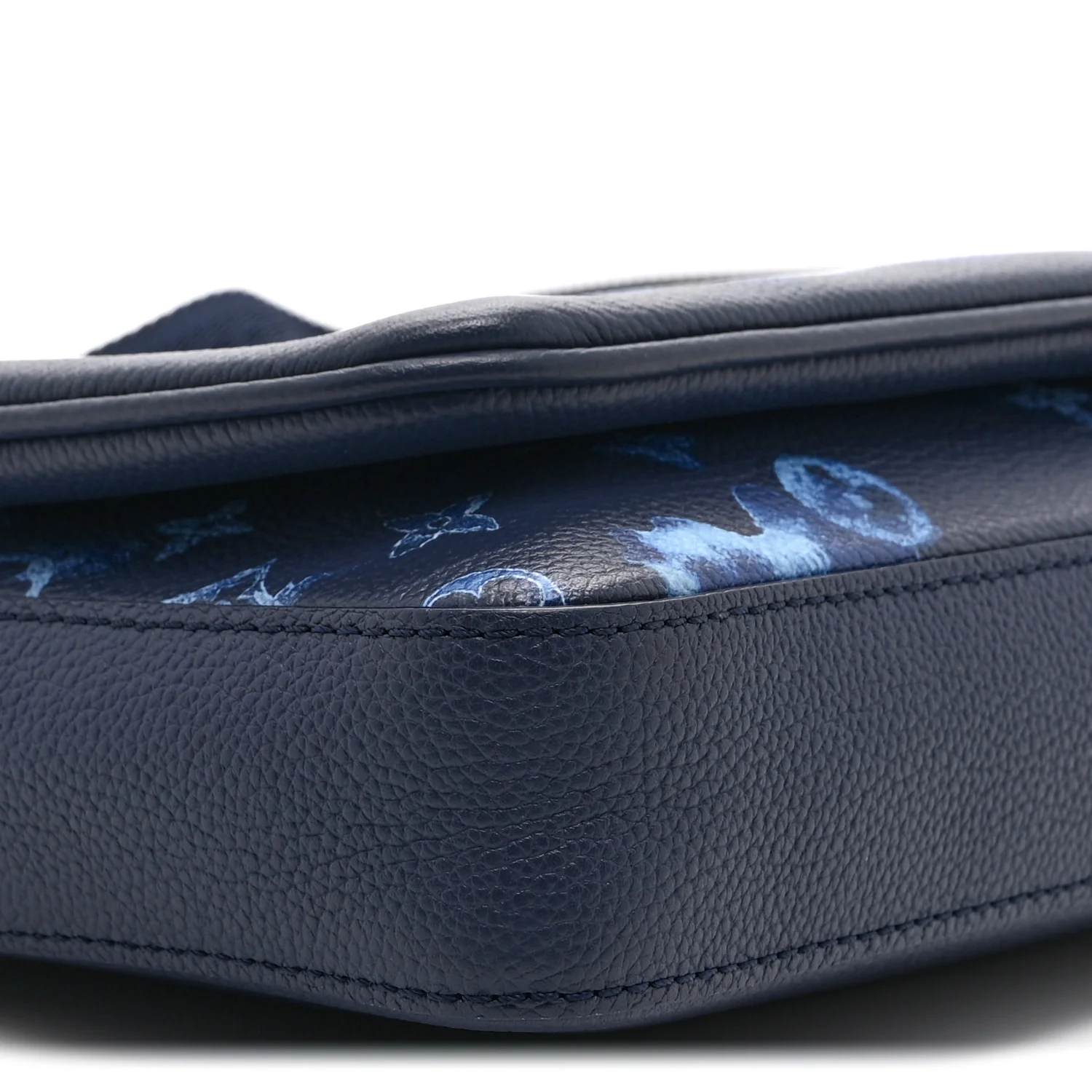 Monogram Ink Watercolor Trio Messenger Bag Blue - Image 9