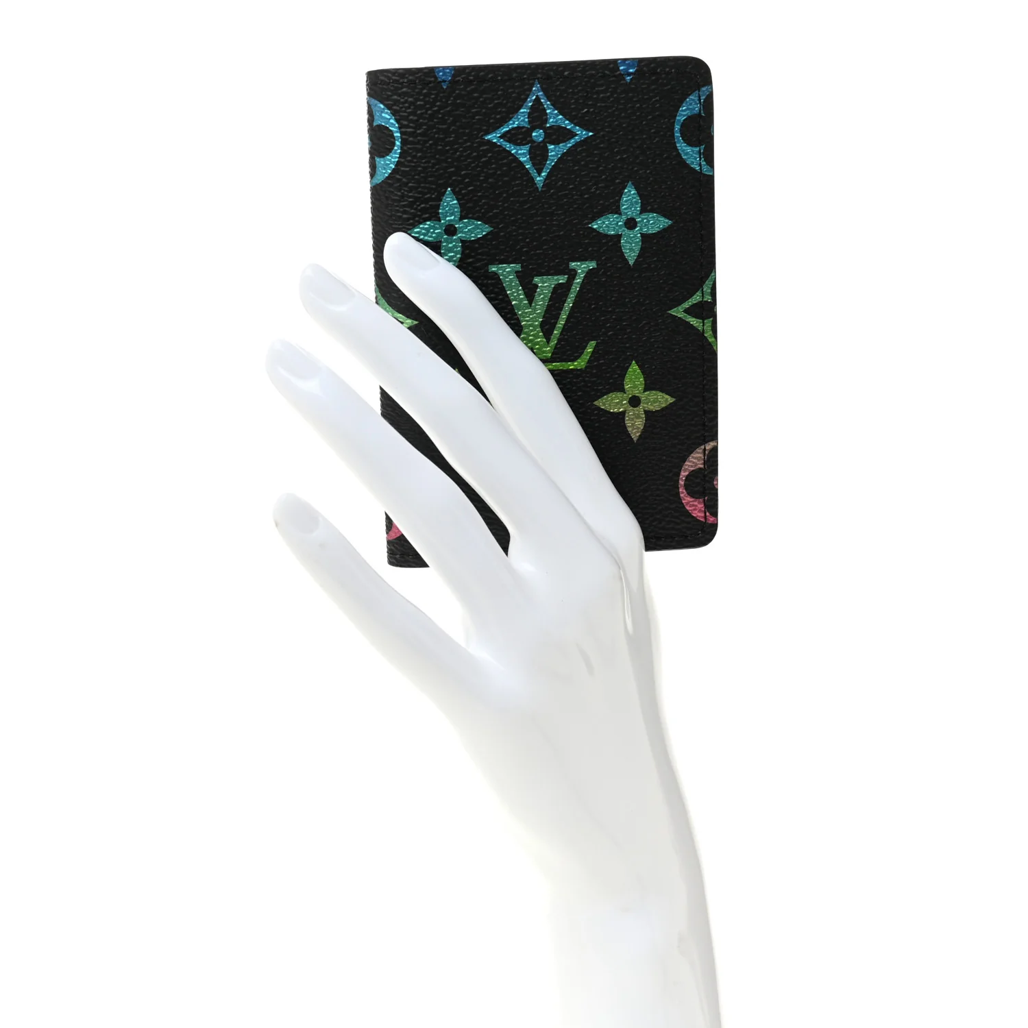Monogram Iridescent Pocket Organizer NM Black - Image 2