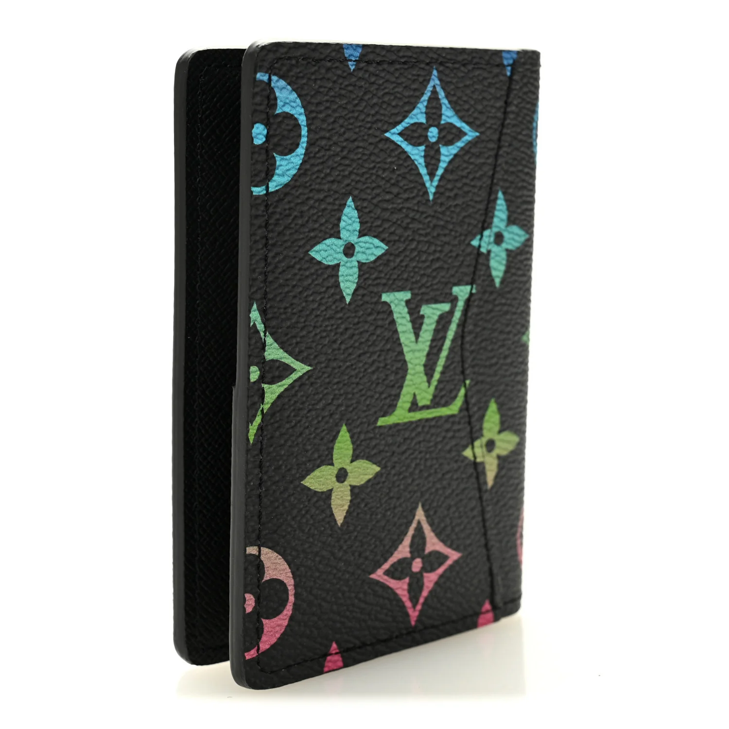 Monogram Iridescent Pocket Organizer NM Black - Image 3