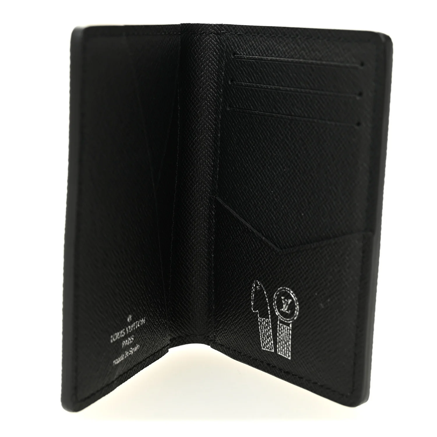 Monogram Iridescent Pocket Organizer NM Black - Image 5