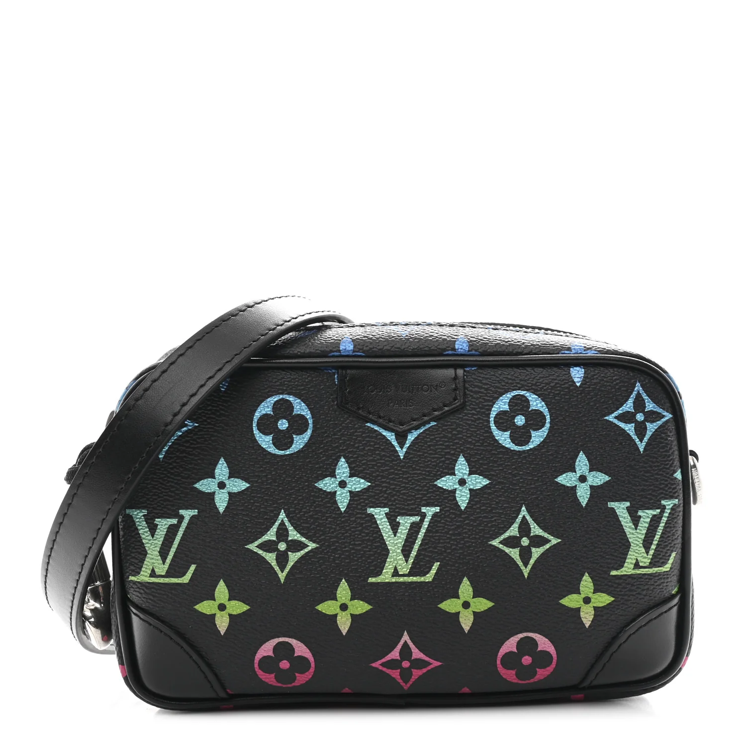 Monogram Iridescent Trocadero Wearable Wallet Black