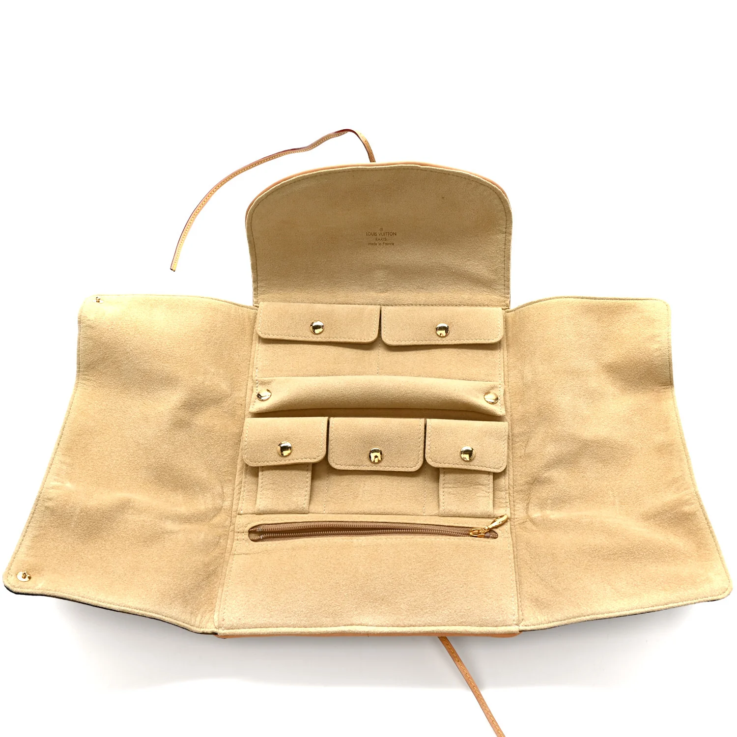 Monogram Jewelry Roll Pouch - Image 5