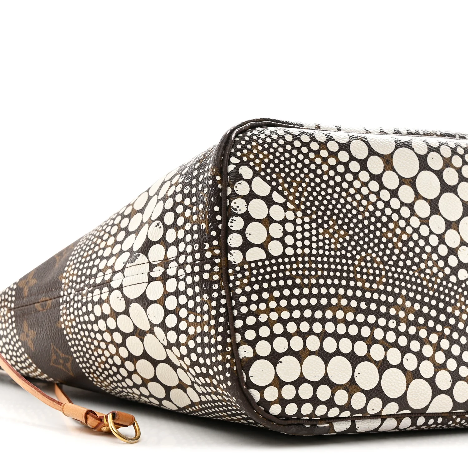 Monogram Kusama Waves Neverfull MM White - Image 14