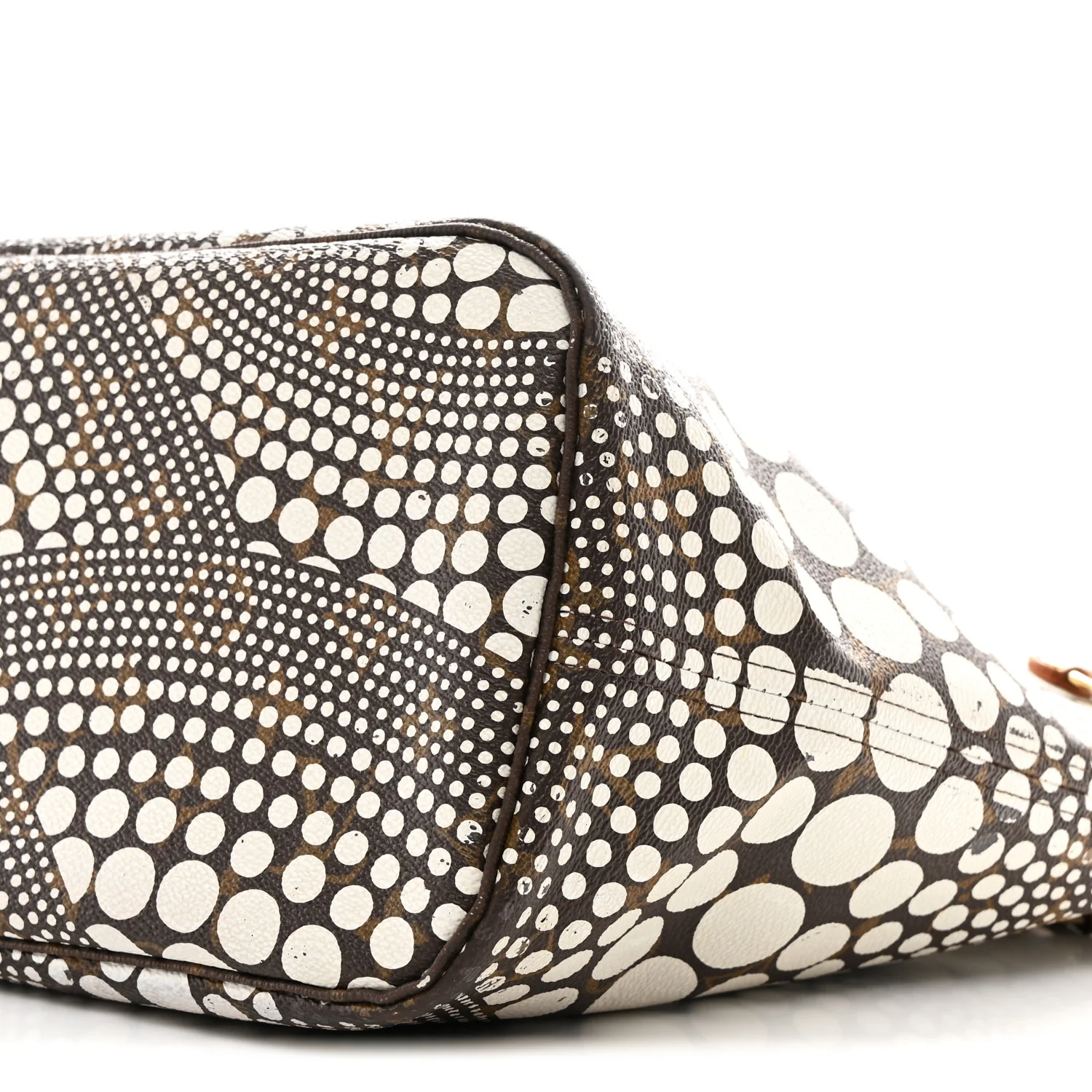 Monogram Kusama Waves Neverfull MM White - Image 16