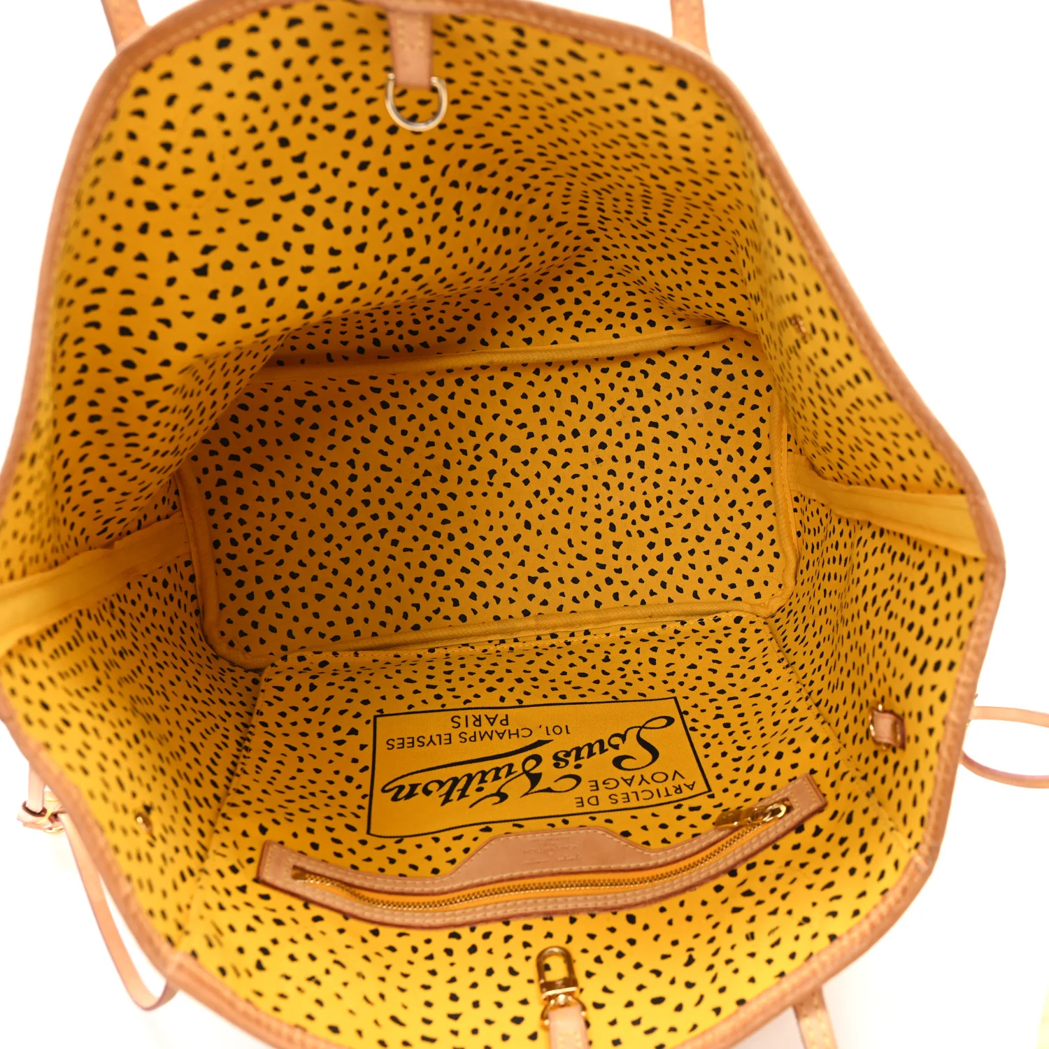 Monogram Kusama Waves Neverfull MM Yellow - Image 5