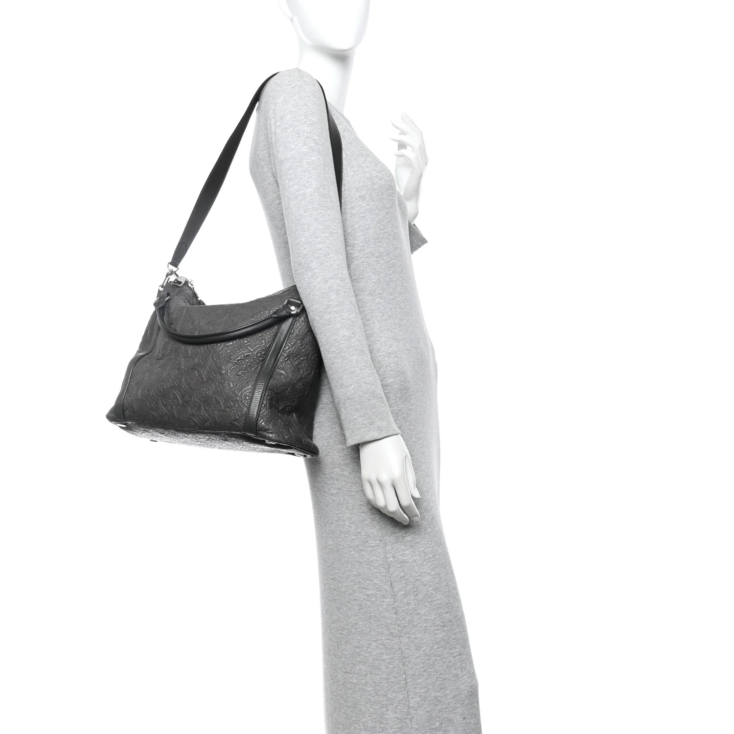 Monogram Lambskin Antheia Ixia PM Dark Gray - Image 2