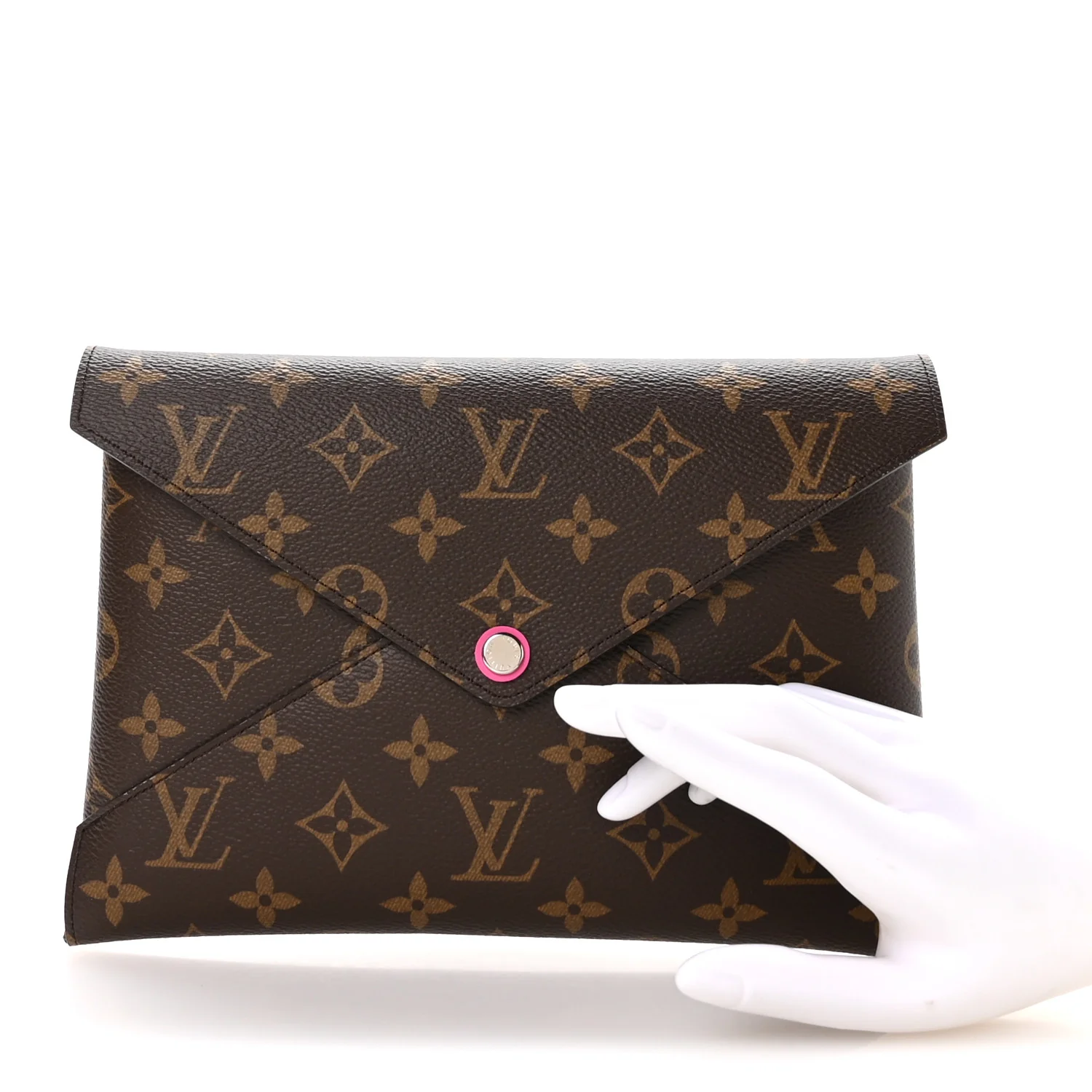 Monogram Large Kirigami Pochette Insert Fuchsia - Image 2