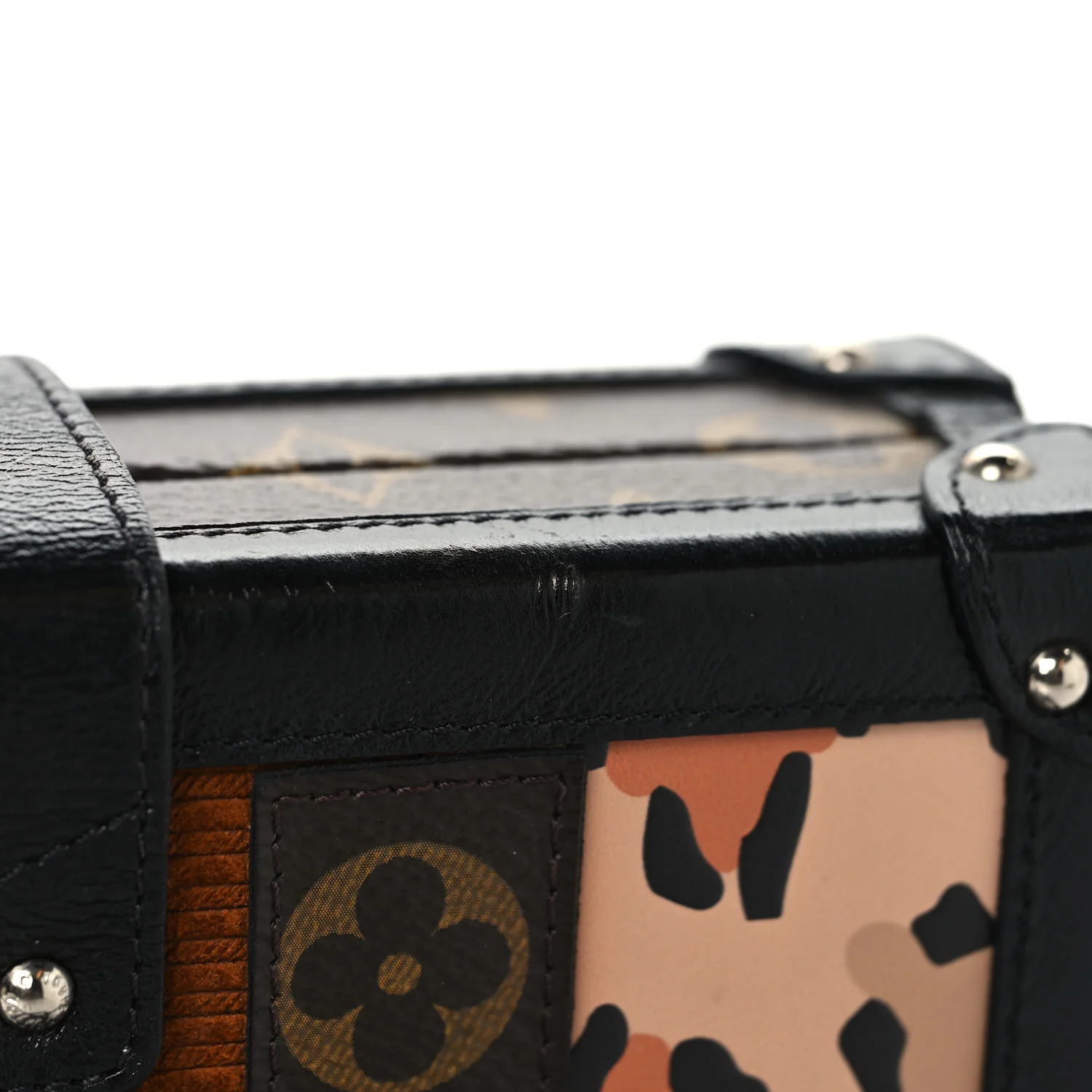 Monogram Leopard Corduroy Petite Malle - Image 10