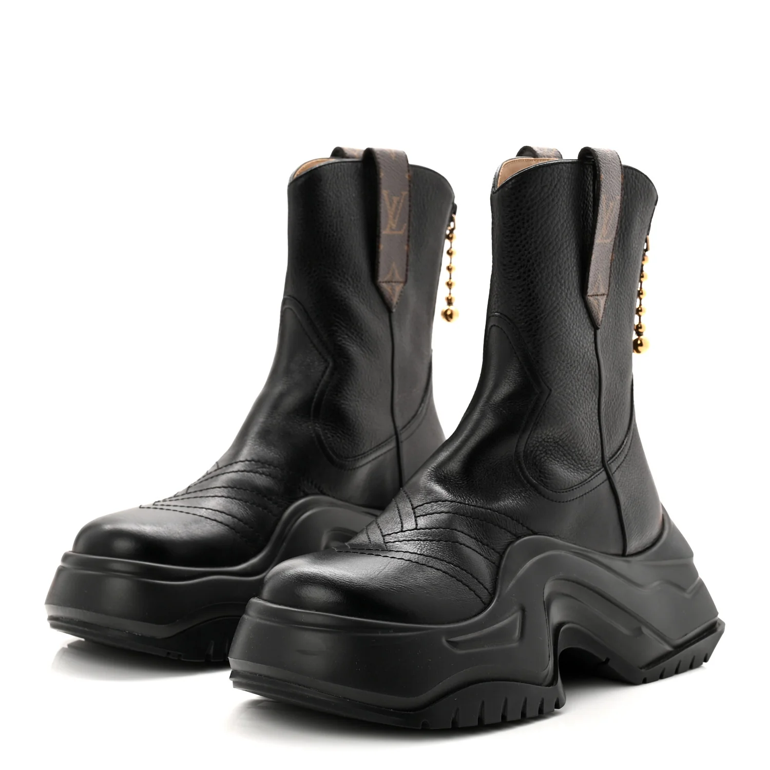 Monogram LV Archlight 2.0 Platform Ankle Boots 39 Black - Image 3