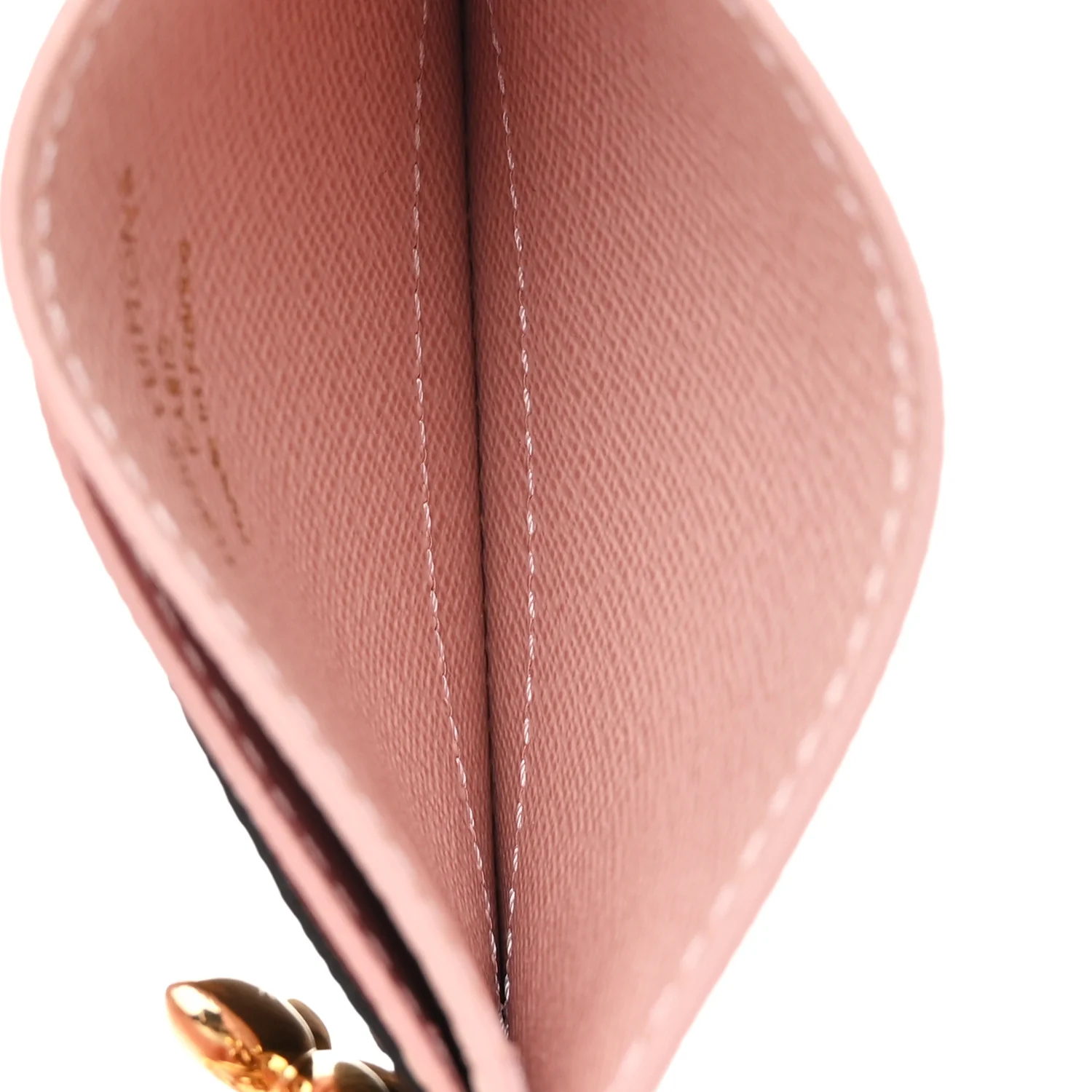 Monogram LV Charms Card Holder Rose Ballerine - Image 5