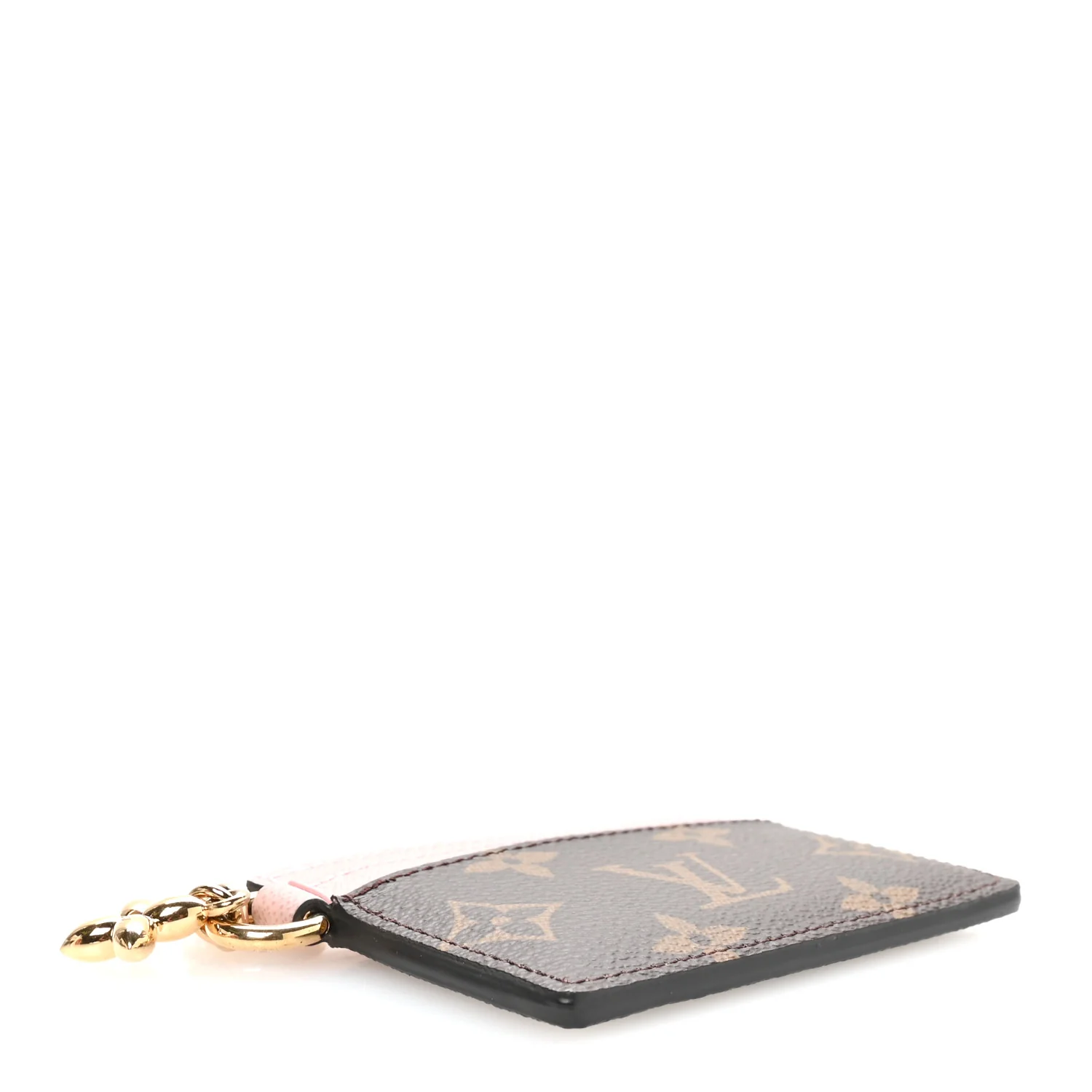 Monogram LV Charms Card Holder Rose Ballerine - Image 4