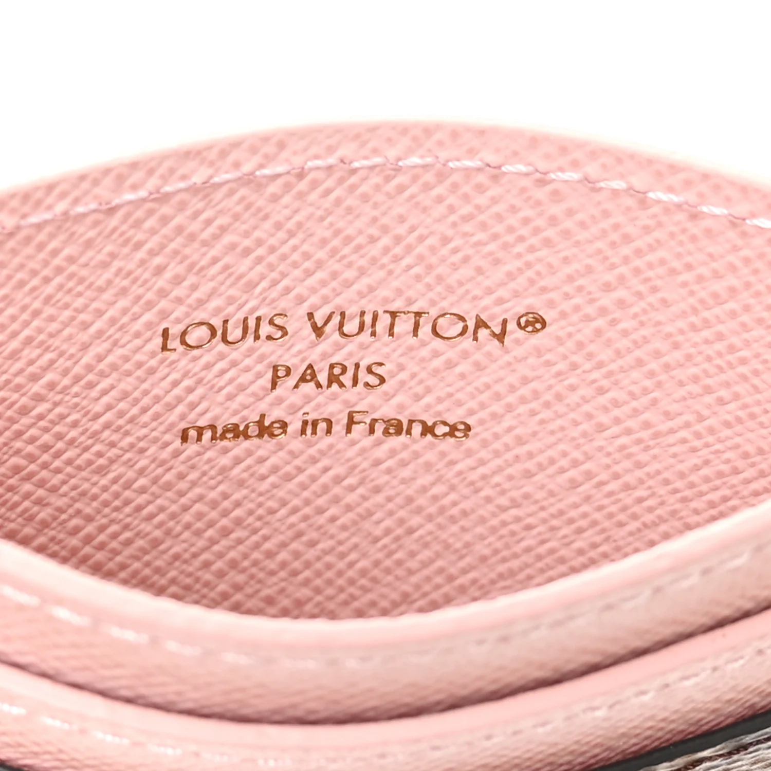Monogram LV Charms Card Holder Rose Ballerine - Image 6