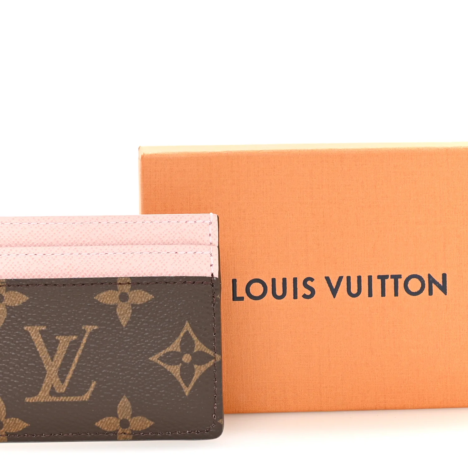 Monogram LV Charms Card Holder Rose Ballerine - Image 7