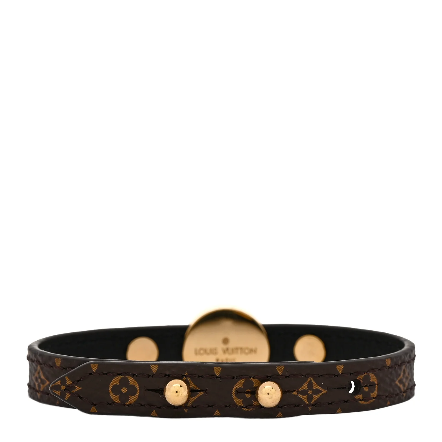 Monogram LV Circle Reversible Bracelet 17 Black - Image 2