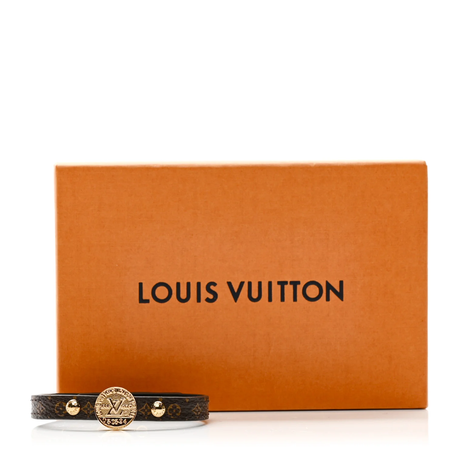 Monogram LV Circle Reversible Bracelet 17 Black - Image 4