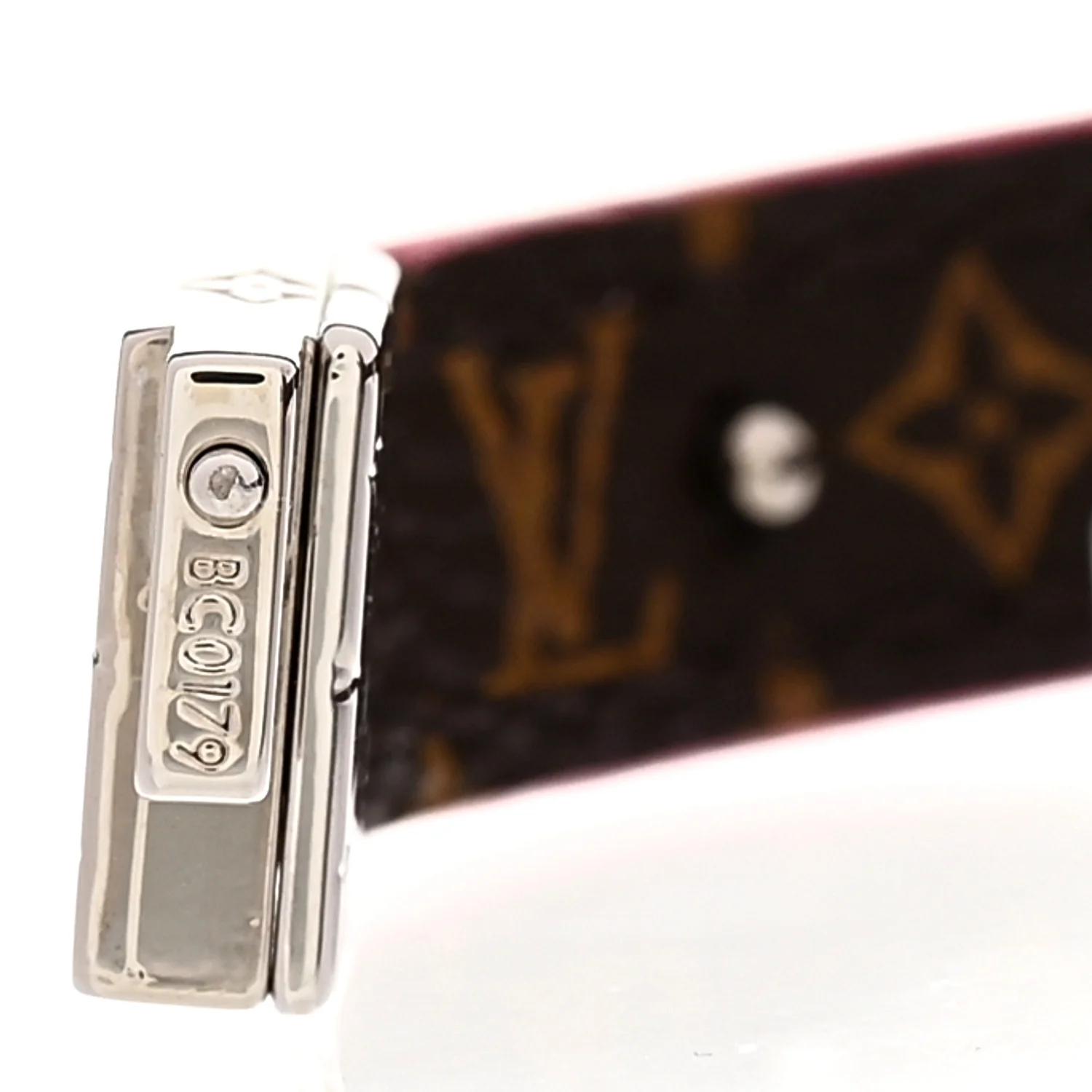 Monogram LV Circle Reversible Bracelet 17 Rose Falbala - Image 6