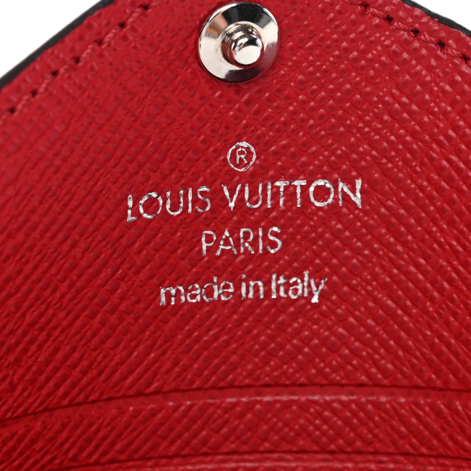 Monogram LV Colormania Kirigami Card Holder Sari Red - Image 7