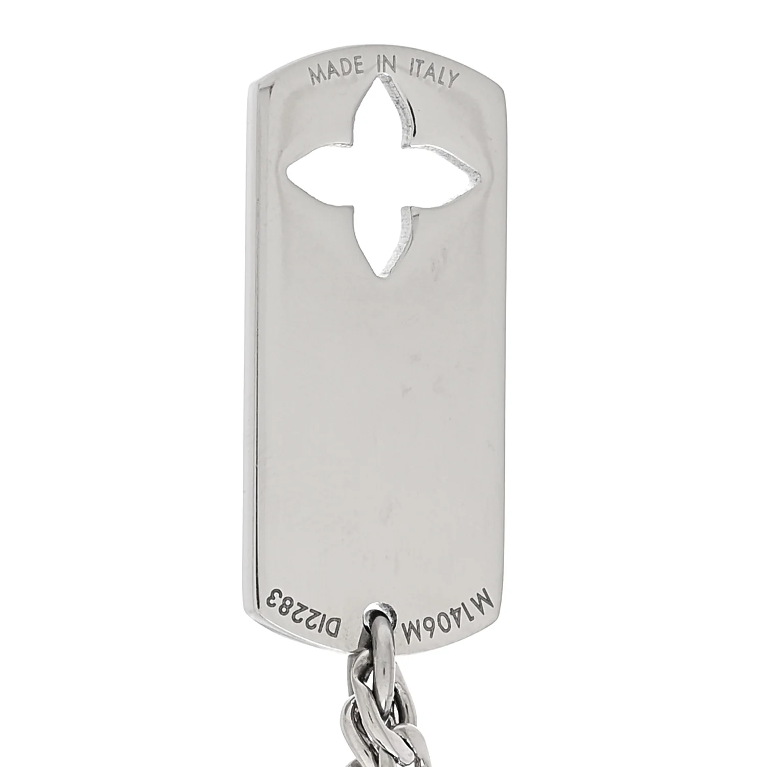 Monogram LV Double Chain Bracelet Silver - Image 4