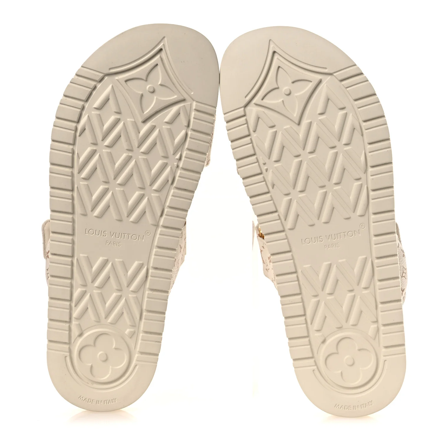 Monogram LV Sunset Comfort Flat Sandals 40 Dune Beige - Image 7