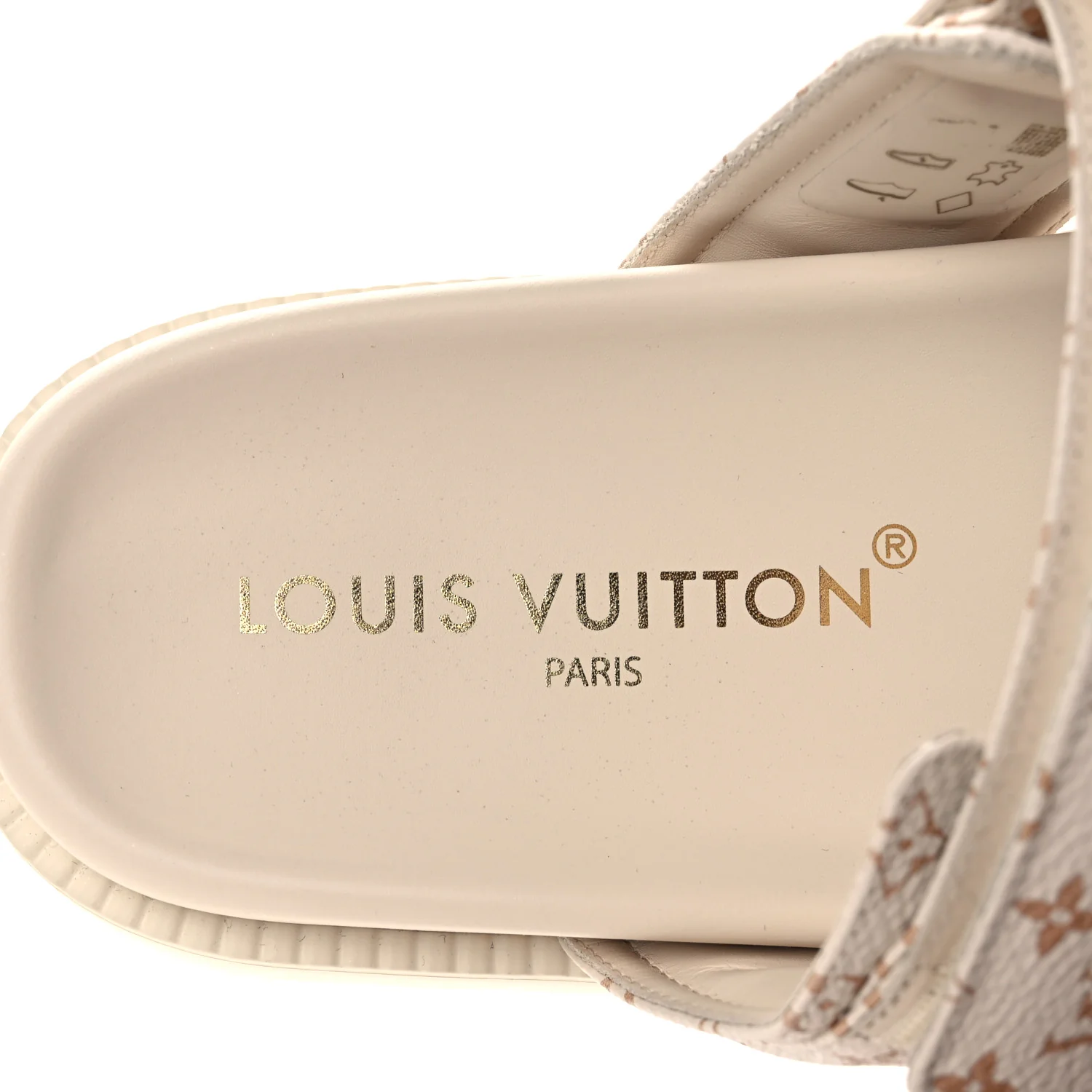Monogram LV Sunset Comfort Flat Sandals 40 Dune Beige - Image 9