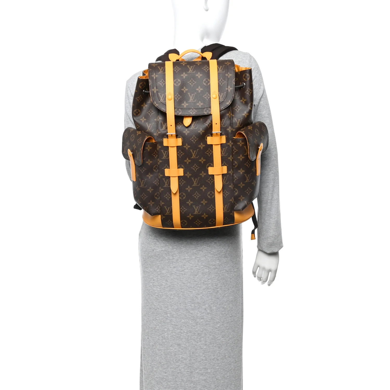 Monogram Macassar Christopher MM Backpack Safran Yellow - Image 2