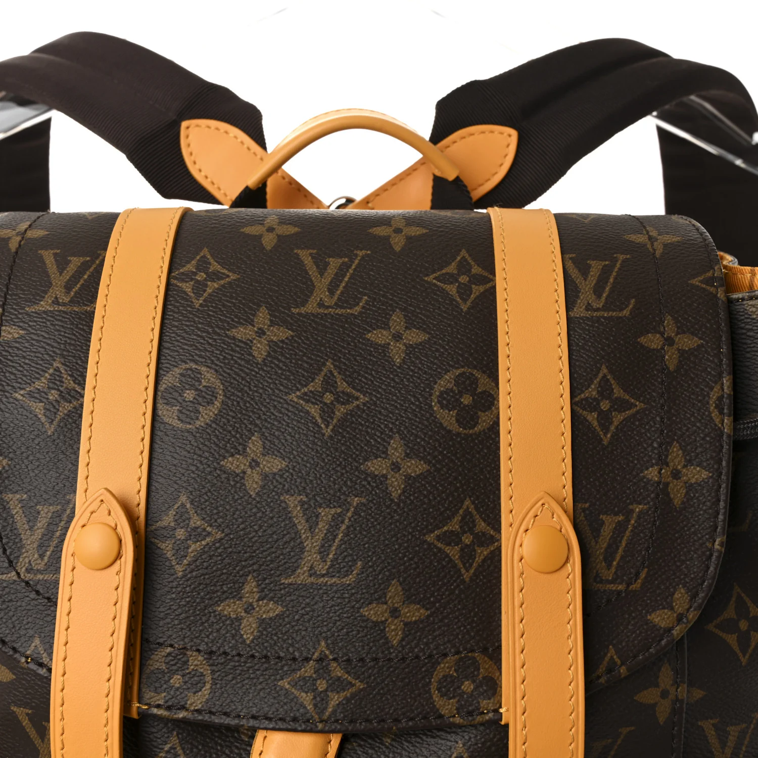 Monogram Macassar Christopher MM Backpack Safran Yellow - Image 7