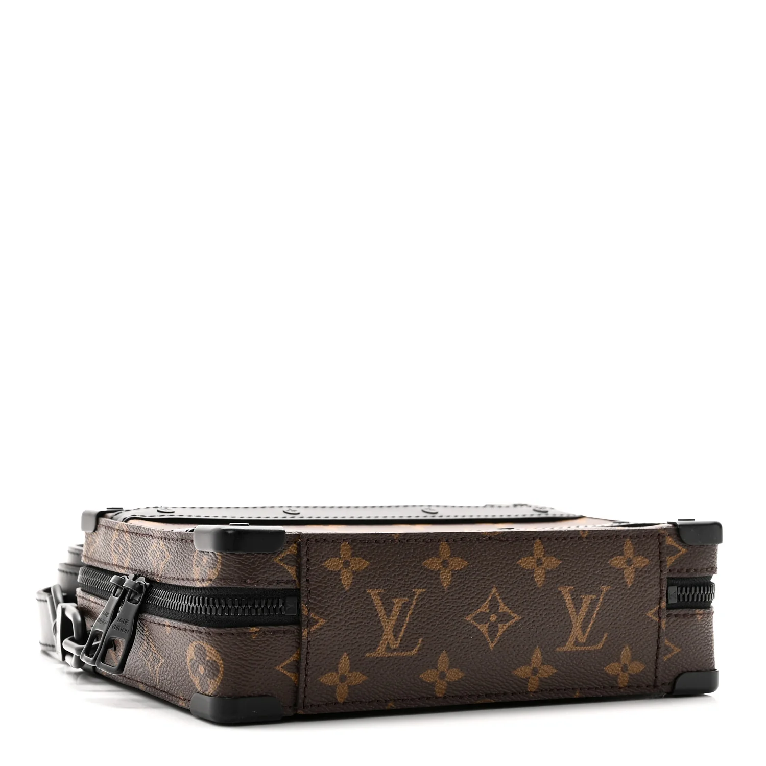 Monogram Macassar Handle Soft Trunk Black - Image 4